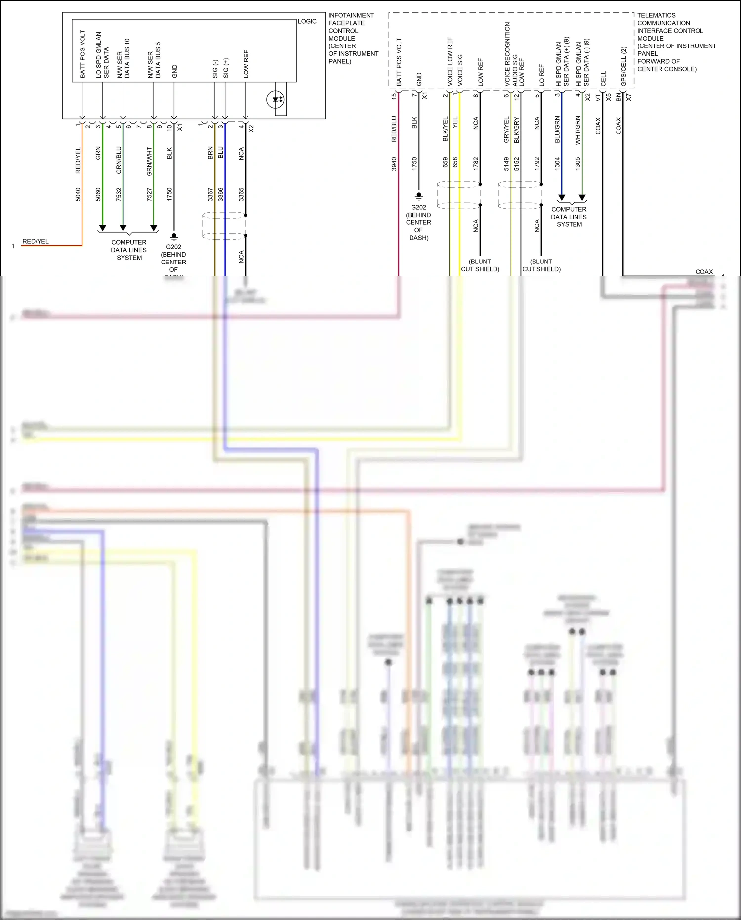 Buick Envision I (2016-2018) navigation system wiring diagram  (4 of 6)