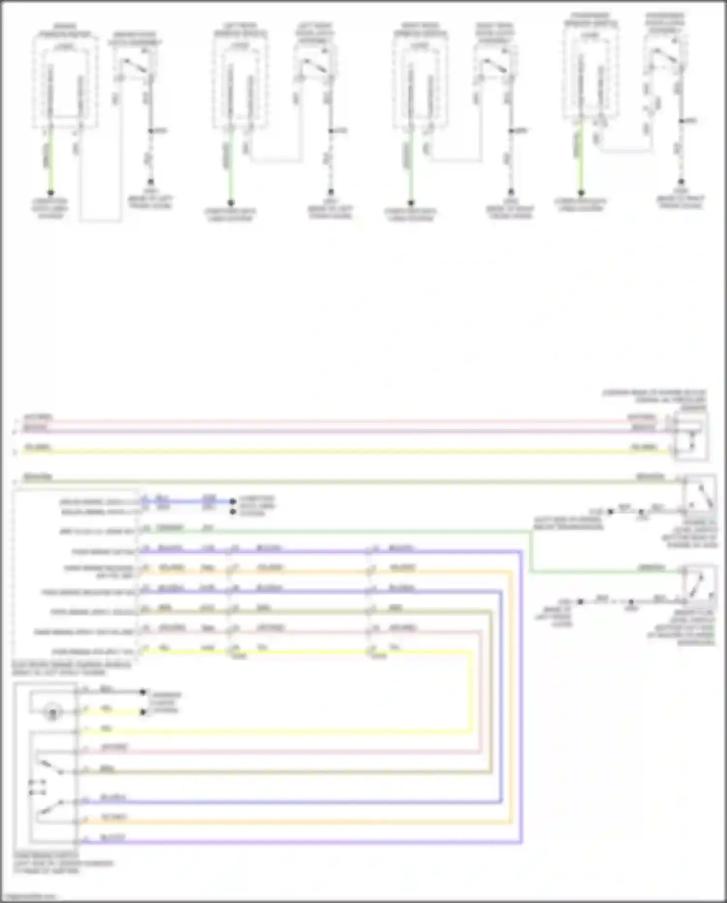 Wiring diagram park brake release sw sig for Buick Envision I (2016-2018) (1 of 1)