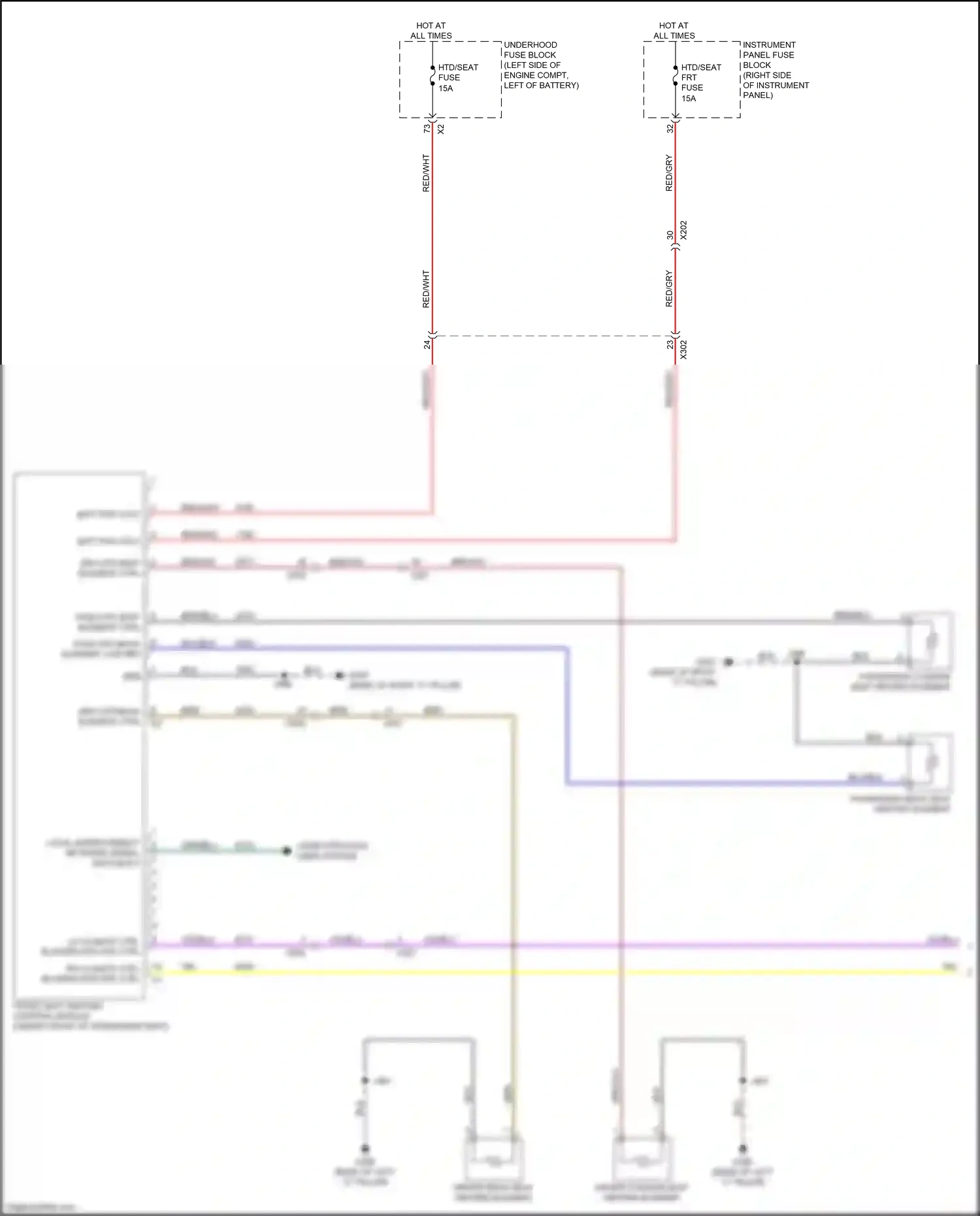 Buick Envision I (2016-2018) pass htd back element low ref wiring diagram  (1 of 1)