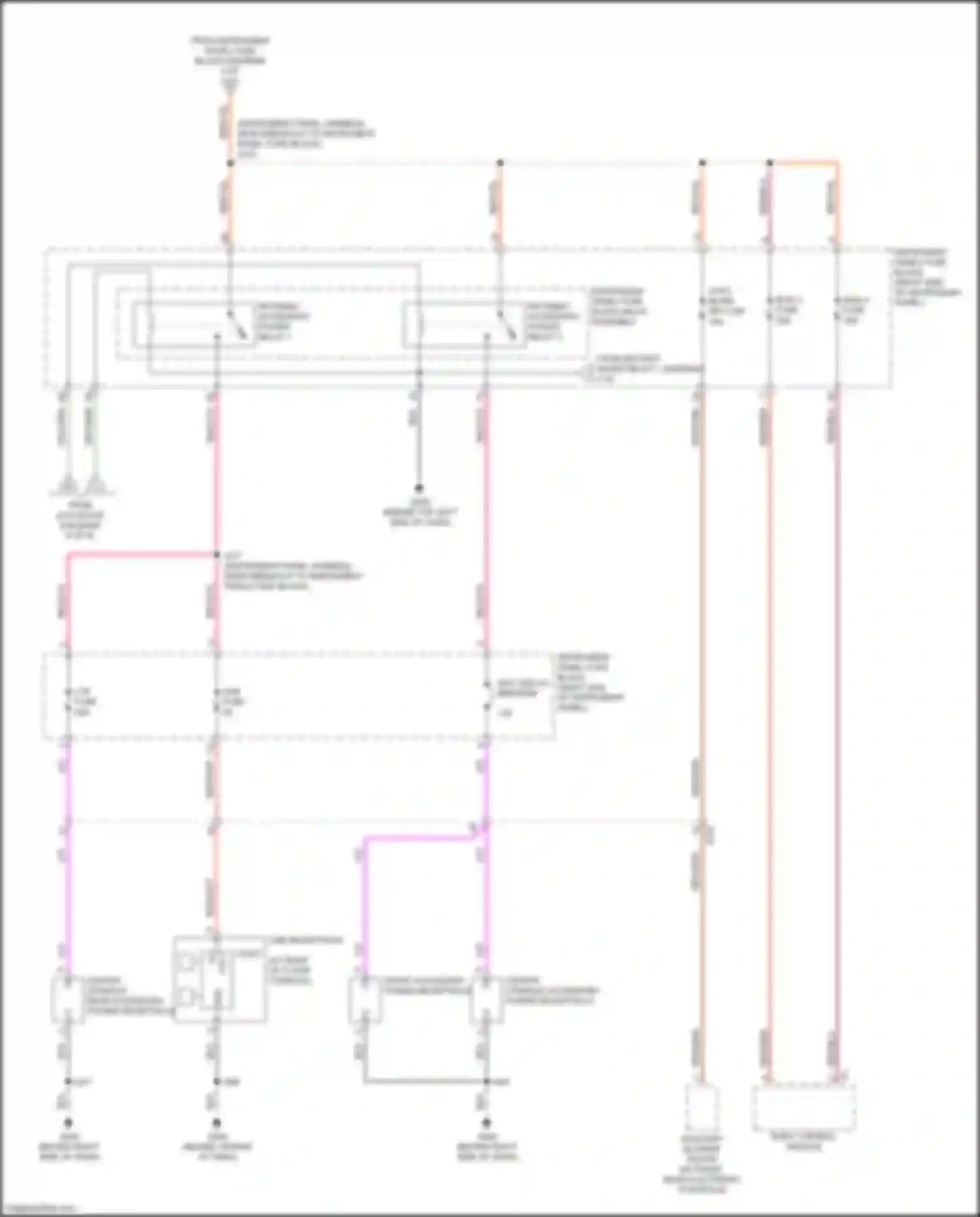 Wiring diagram retained accessory power relay 2 for Buick Envision I (2016-2018) (2 of 2)