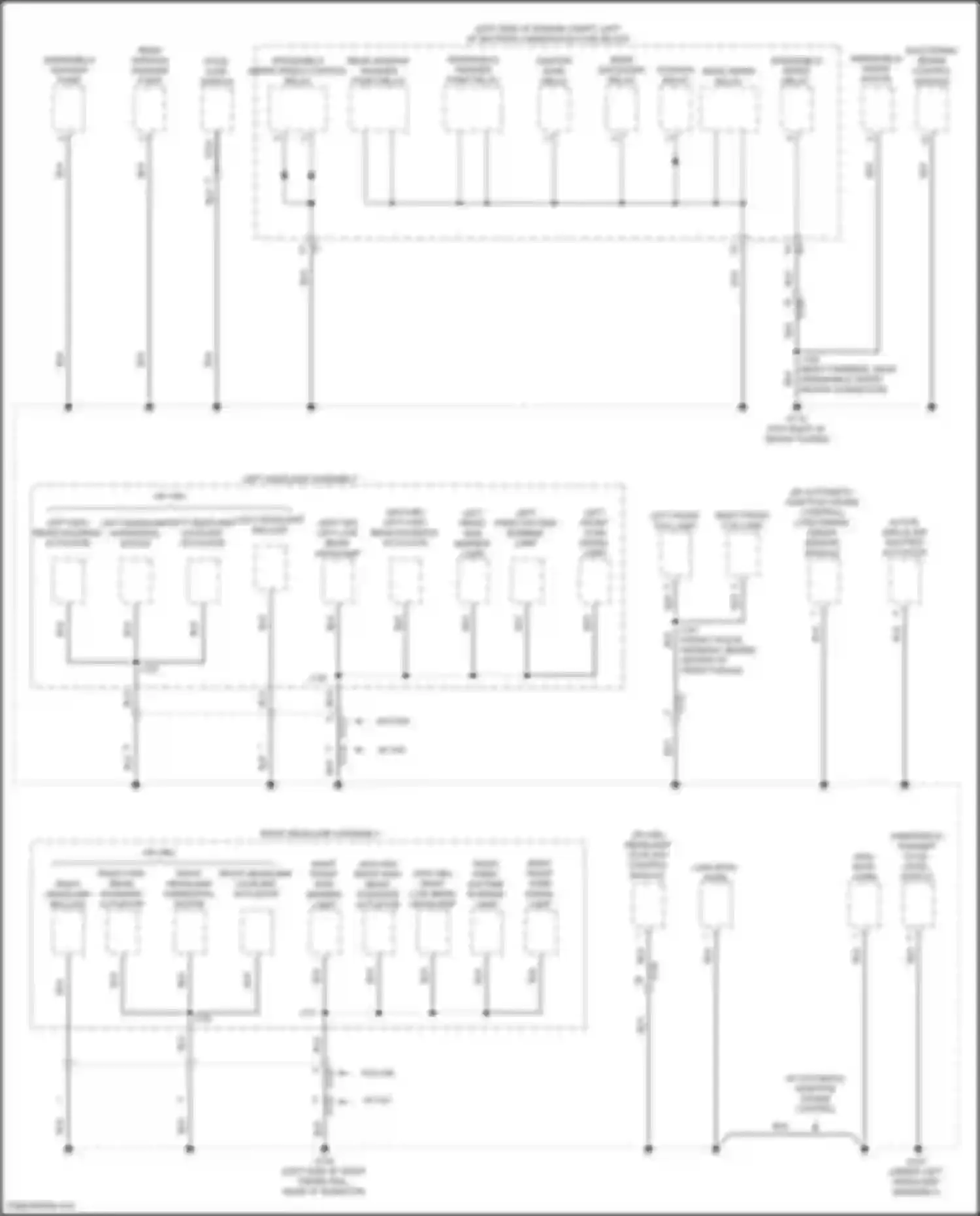 Wiring diagram right headlamp horizontal motor for Buick Envision I (2016-2018) (3 of 4)