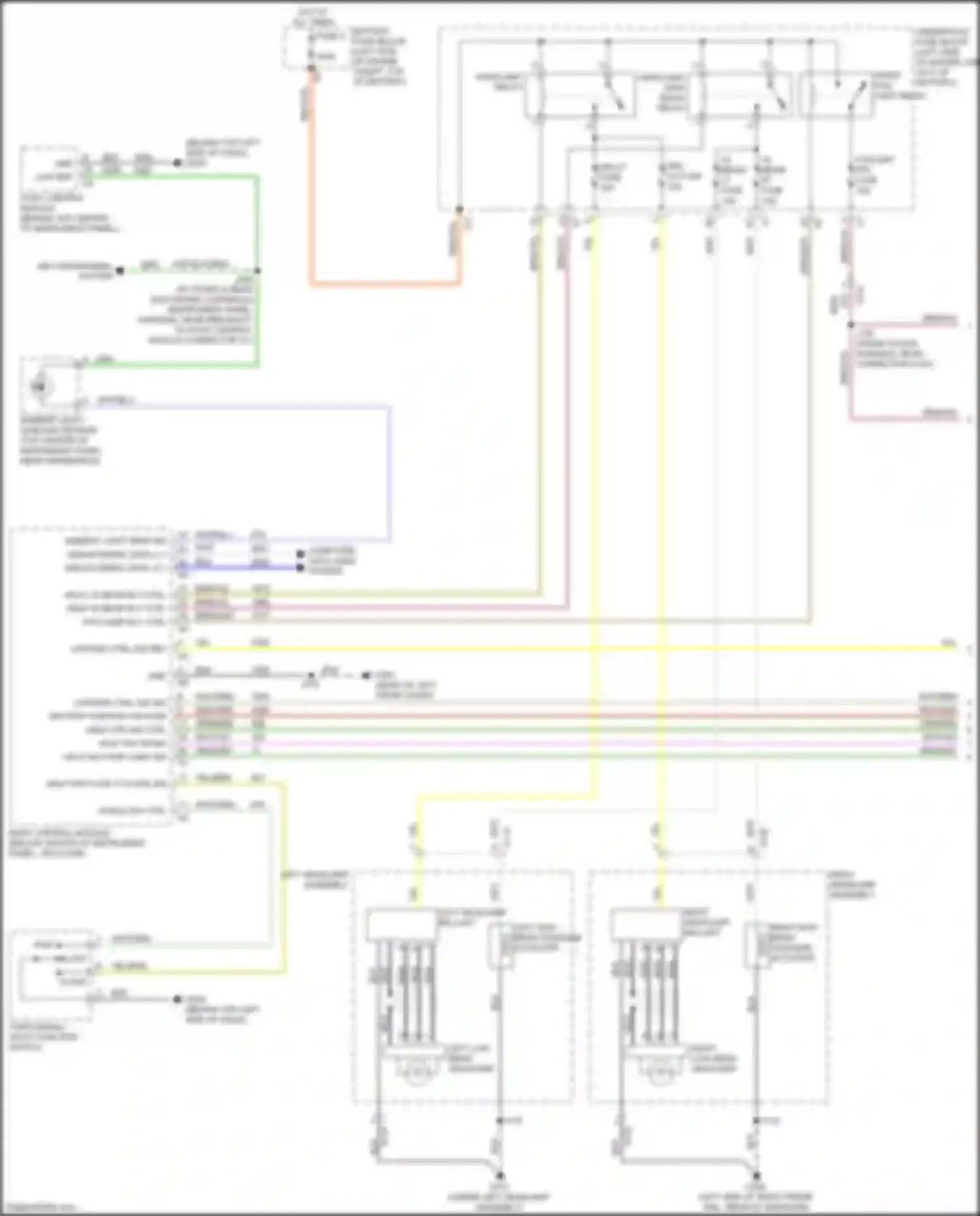 Wiring diagram right low beam headlamp for Buick Envision I (2016-2018) (2 of 3)