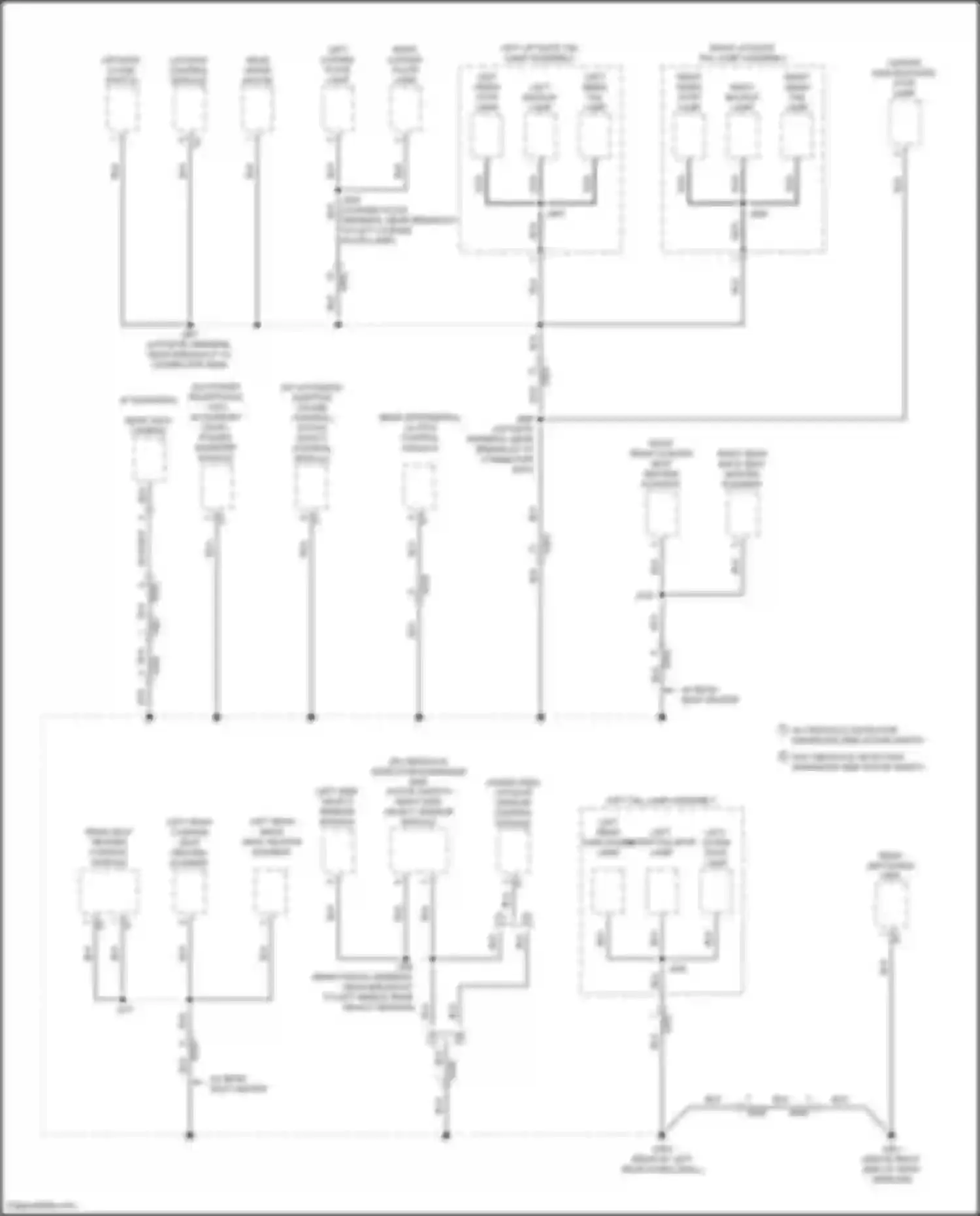 Wiring diagram right rear cushion seat heating element for Buick Envision I (2016-2018) (1 of 2)