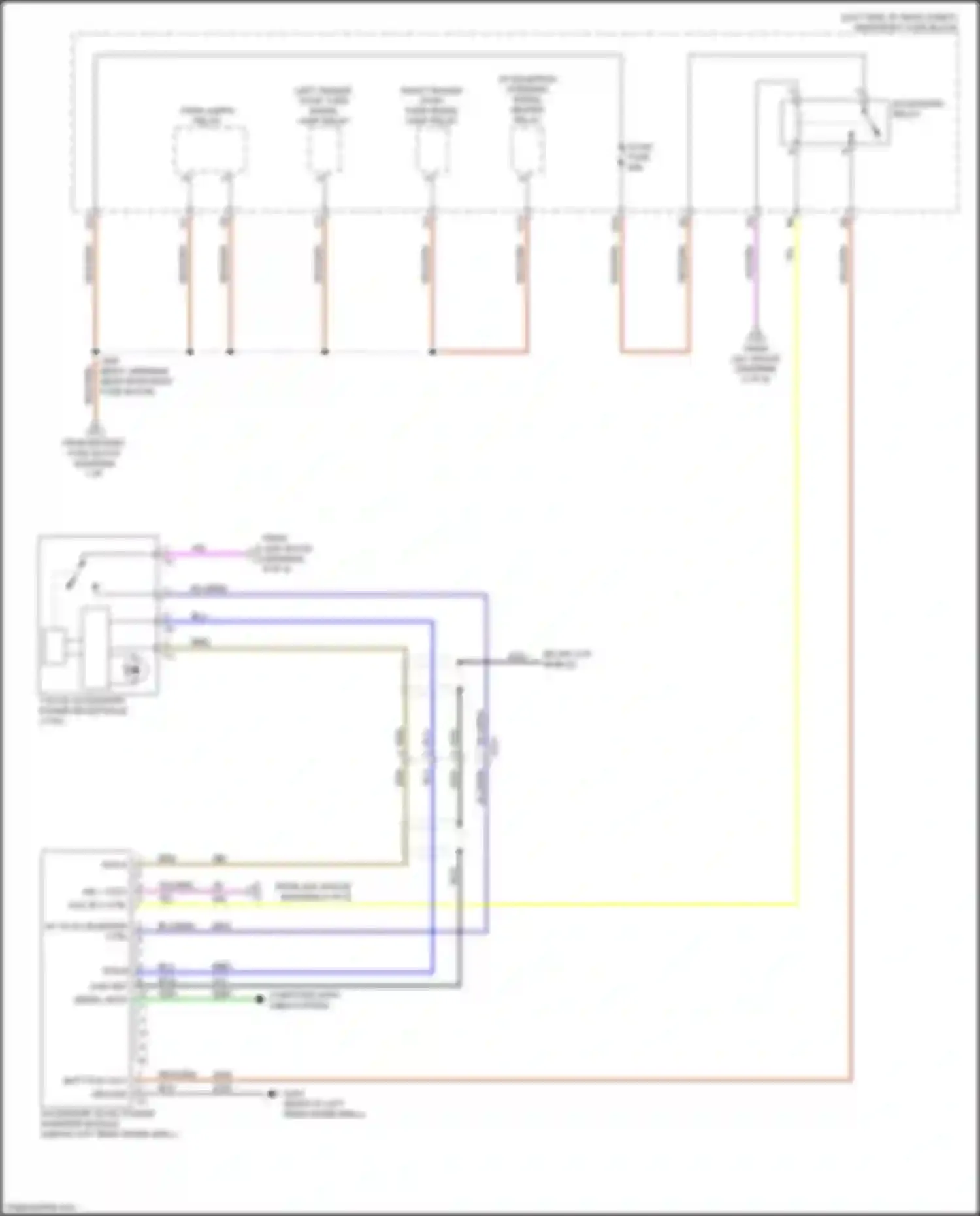Wiring diagram right trailer stop/ turn signal lamp relay for Buick Envision I (2016-2018) (1 of 2)