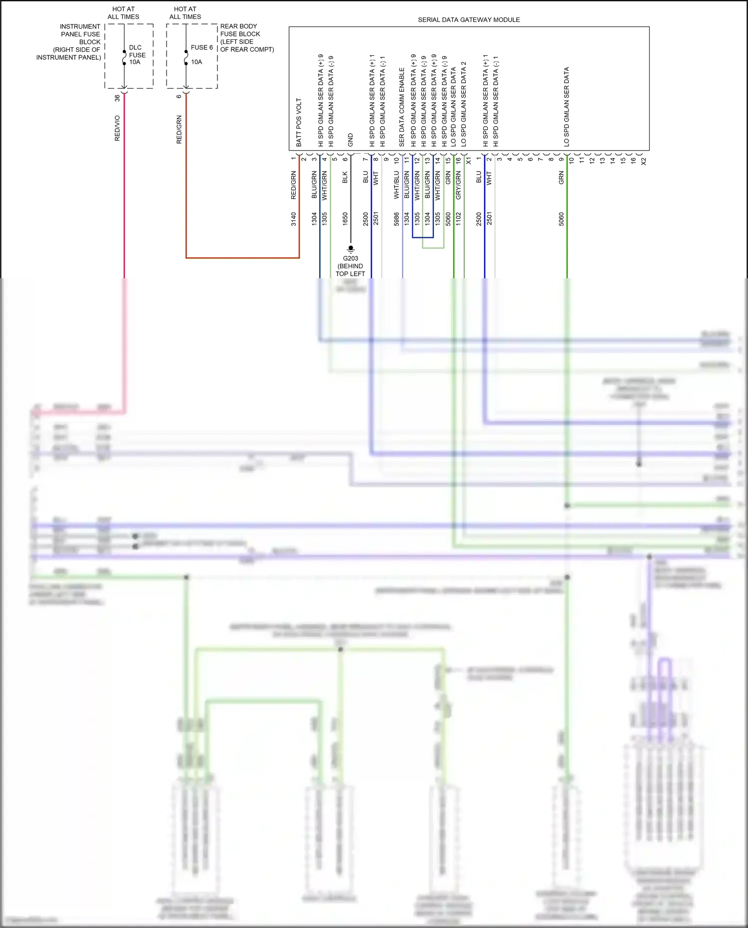 Buick Envision I (2016-2018) ser data comm enable wiring diagram  (1 of 6)