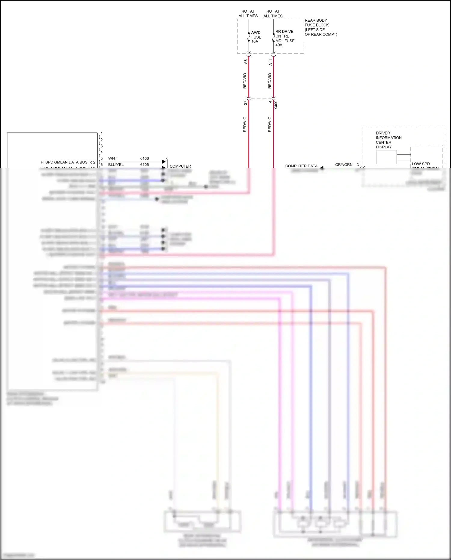Buick Envision I (2016-2018) serial data comm enable wiring diagram  (3 of 3)