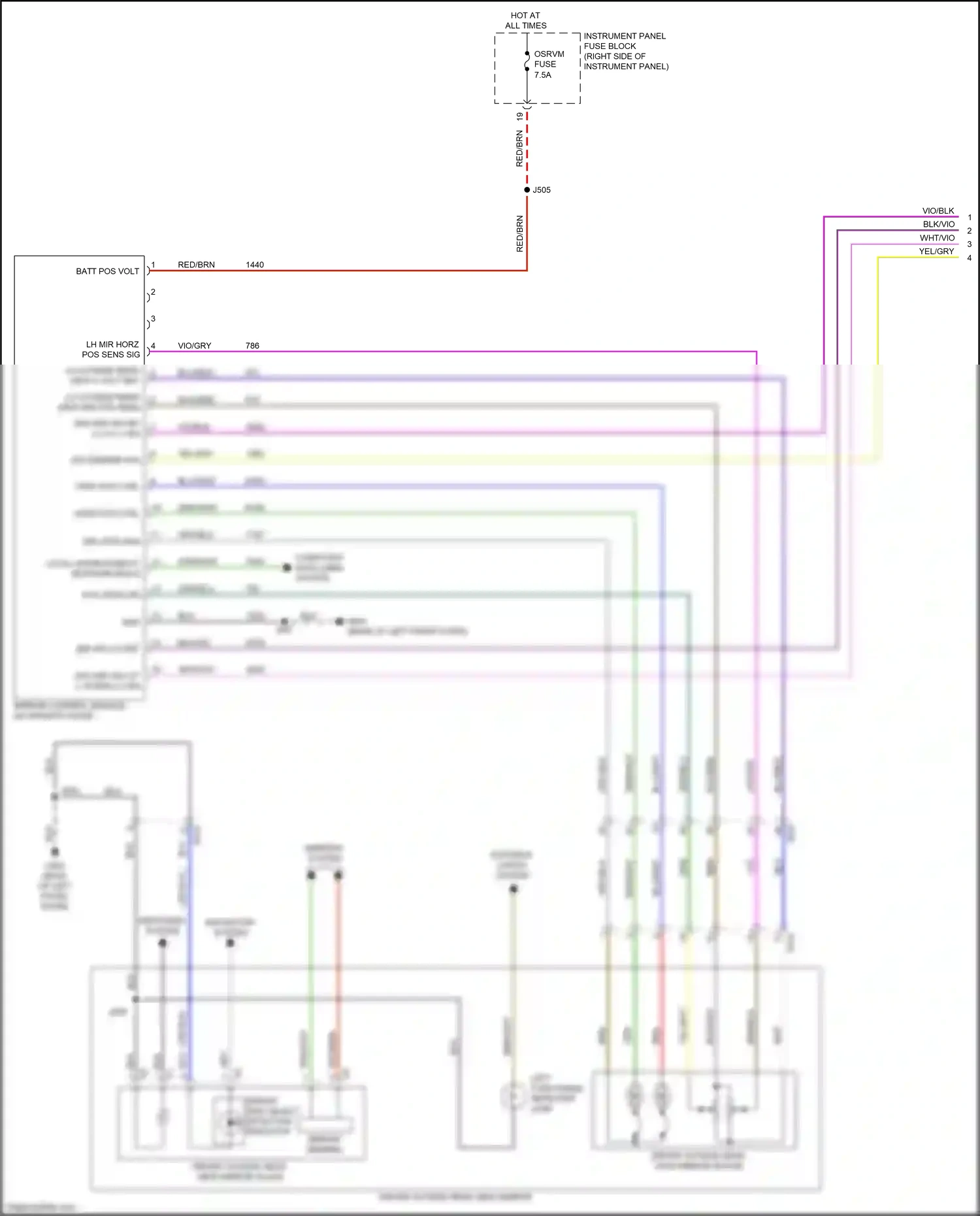 Buick Envision I (2016-2018) vert pos ctrl wiring diagram  (1 of 1)
