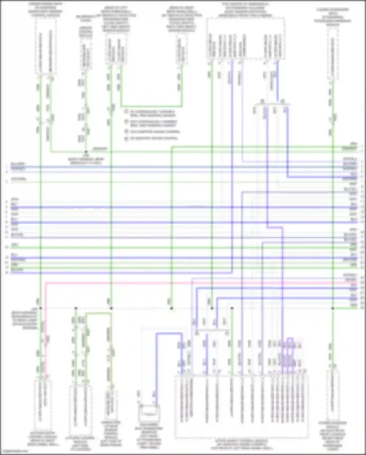 Wiring diagram w/ adaptive cruise control for Buick Envision I (2016-2018) (2 of 4)