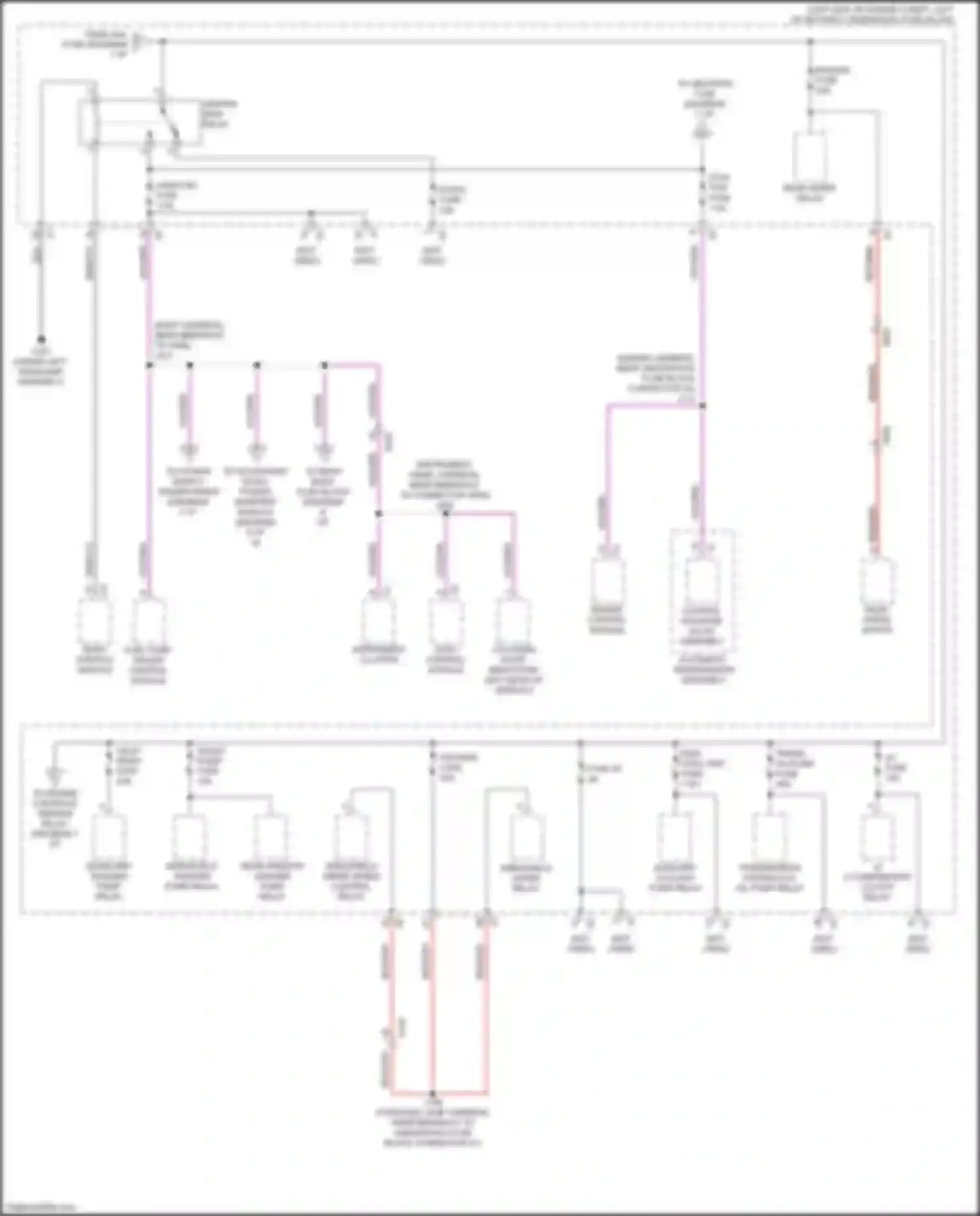 Wiring diagram windshield washer pump relay for Buick Envision I (2016-2018) (2 of 3)
