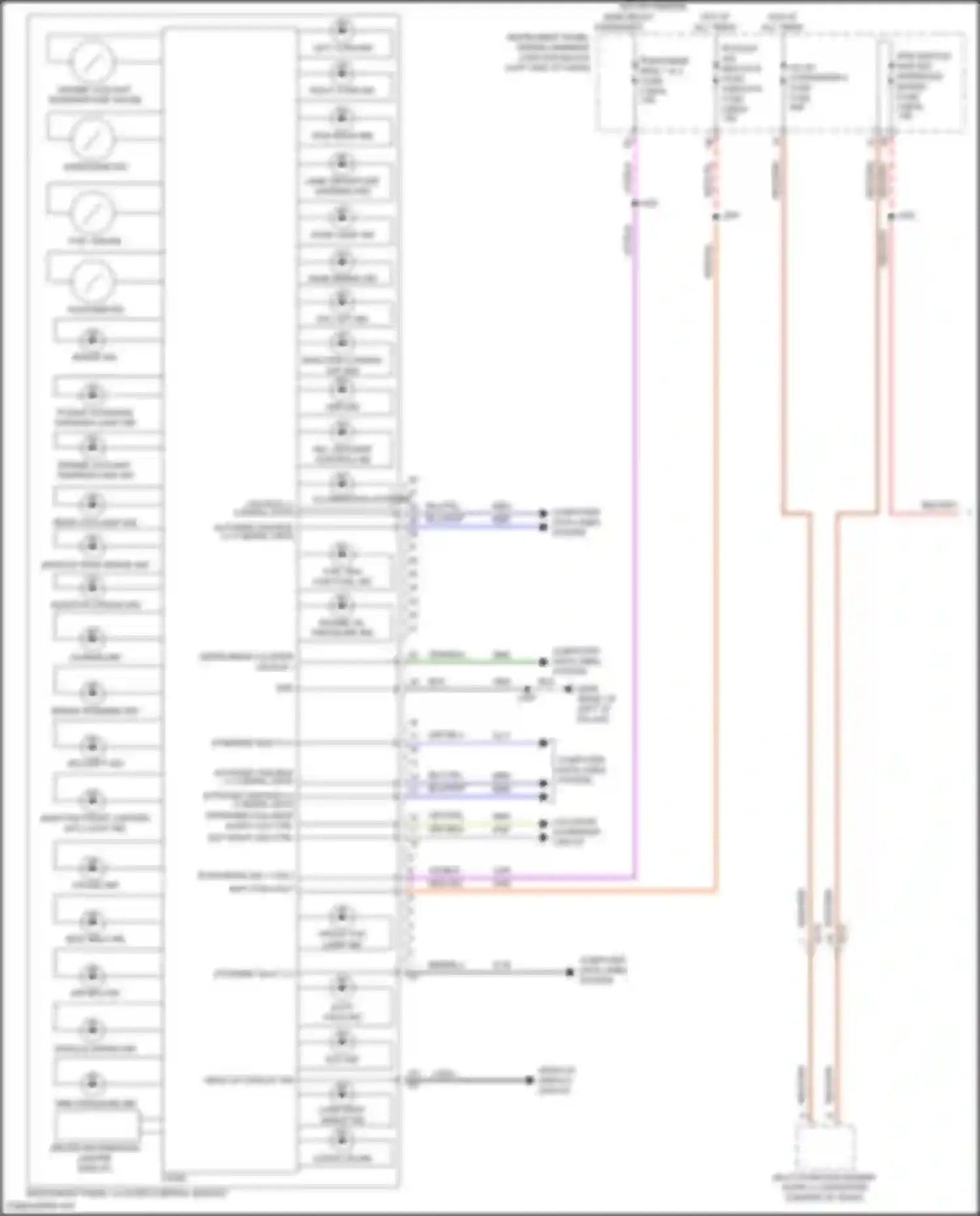 Envision Buick II (2020-2024): Instrument cluster circuit (1 of 3)