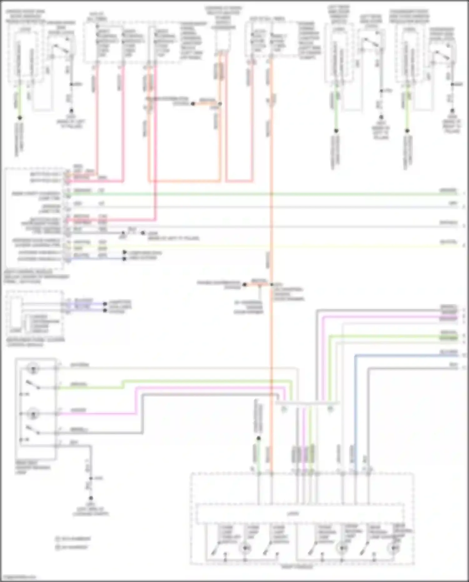 Envision Buick II (2020-2024): Courtesy lamps circuit (1 of 3)