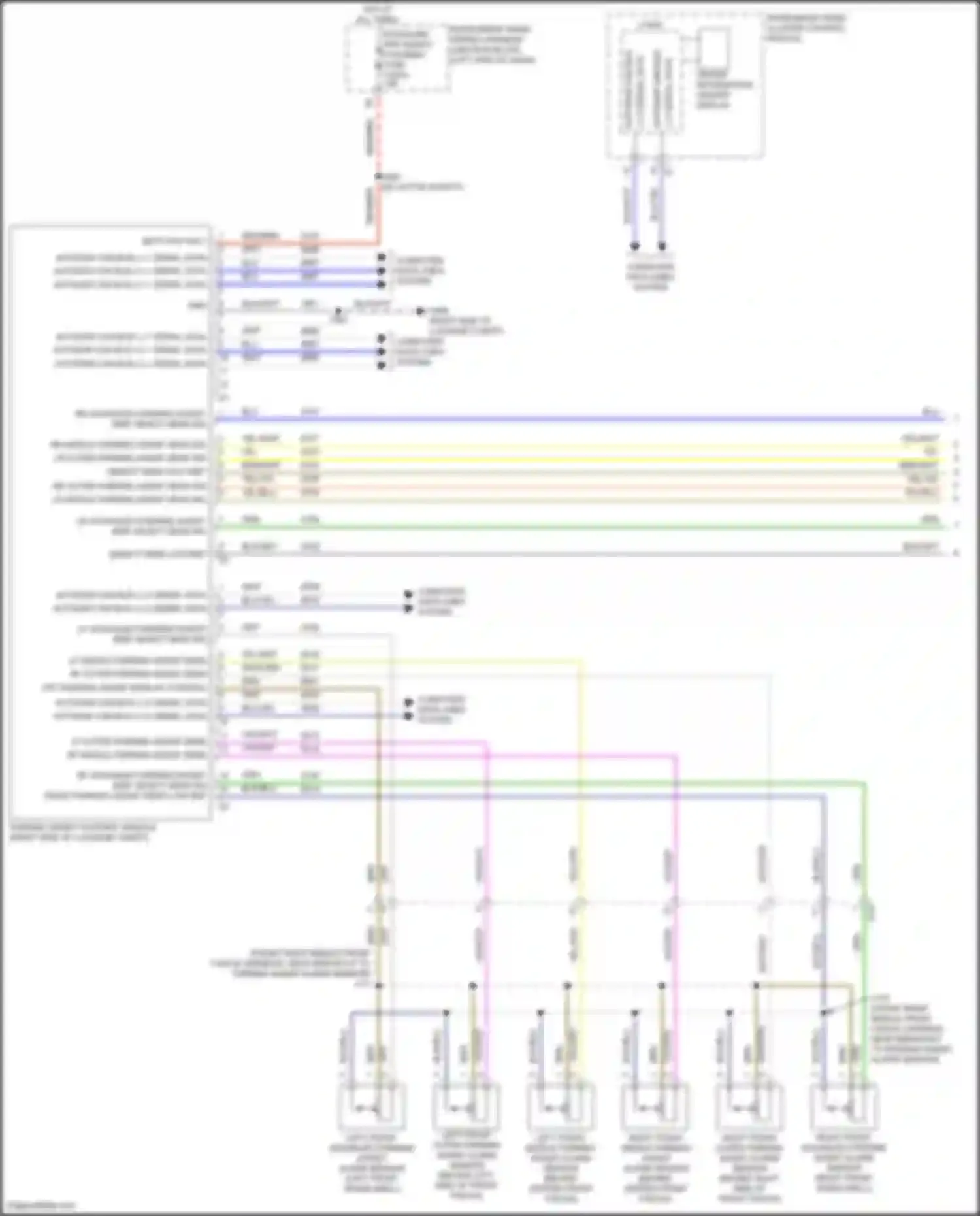 Envision Buick II (2020-2024): Parking assistant circuit (1 of 2)