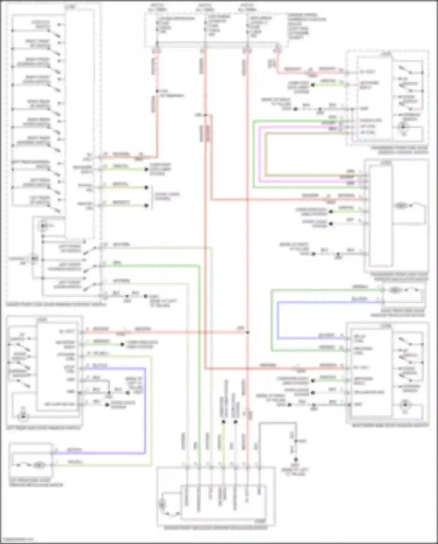 Envision Buick II (2020-2024): Power windows circuit