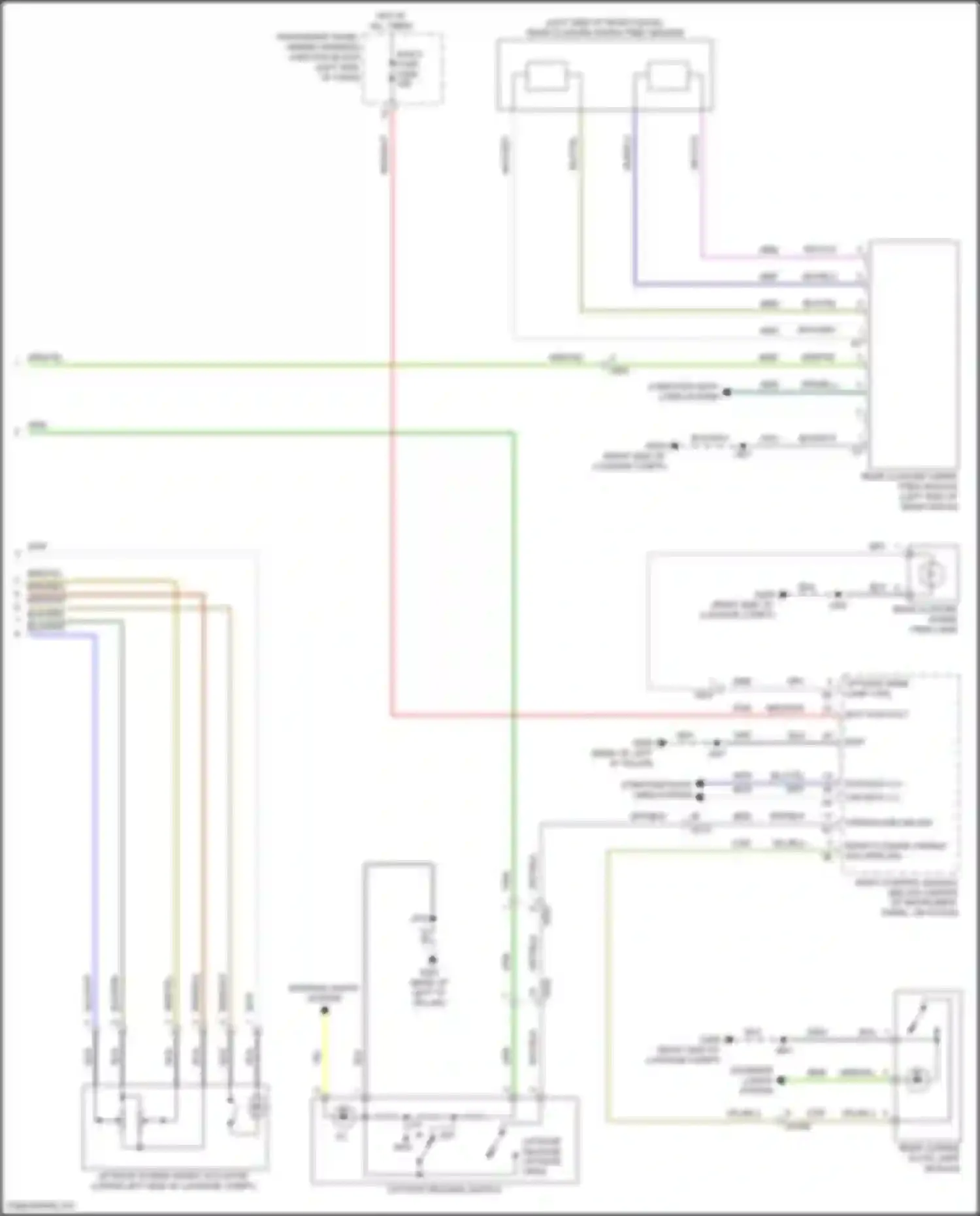 Envision Buick II (2020-2024): Power liftgate circuit (2 of 2)