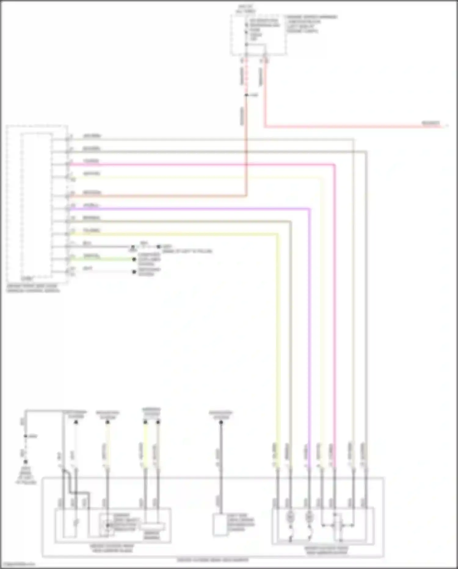 Wiring diagram driver front side door window control switch for Buick Envision II (2020-2024) (7 of 14)