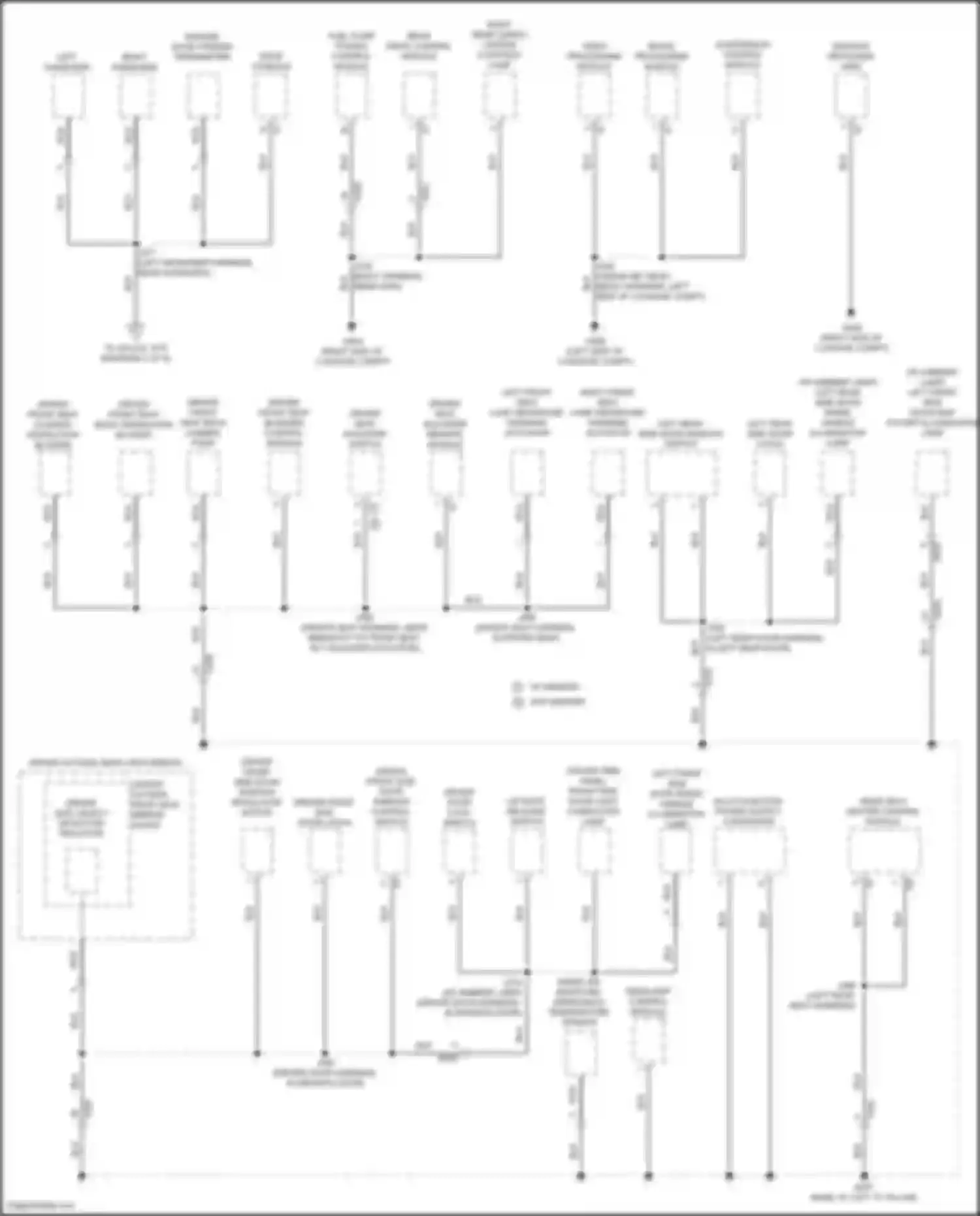 Wiring diagram driver front side door window control switch for Buick Envision II (2020-2024) (4 of 14)