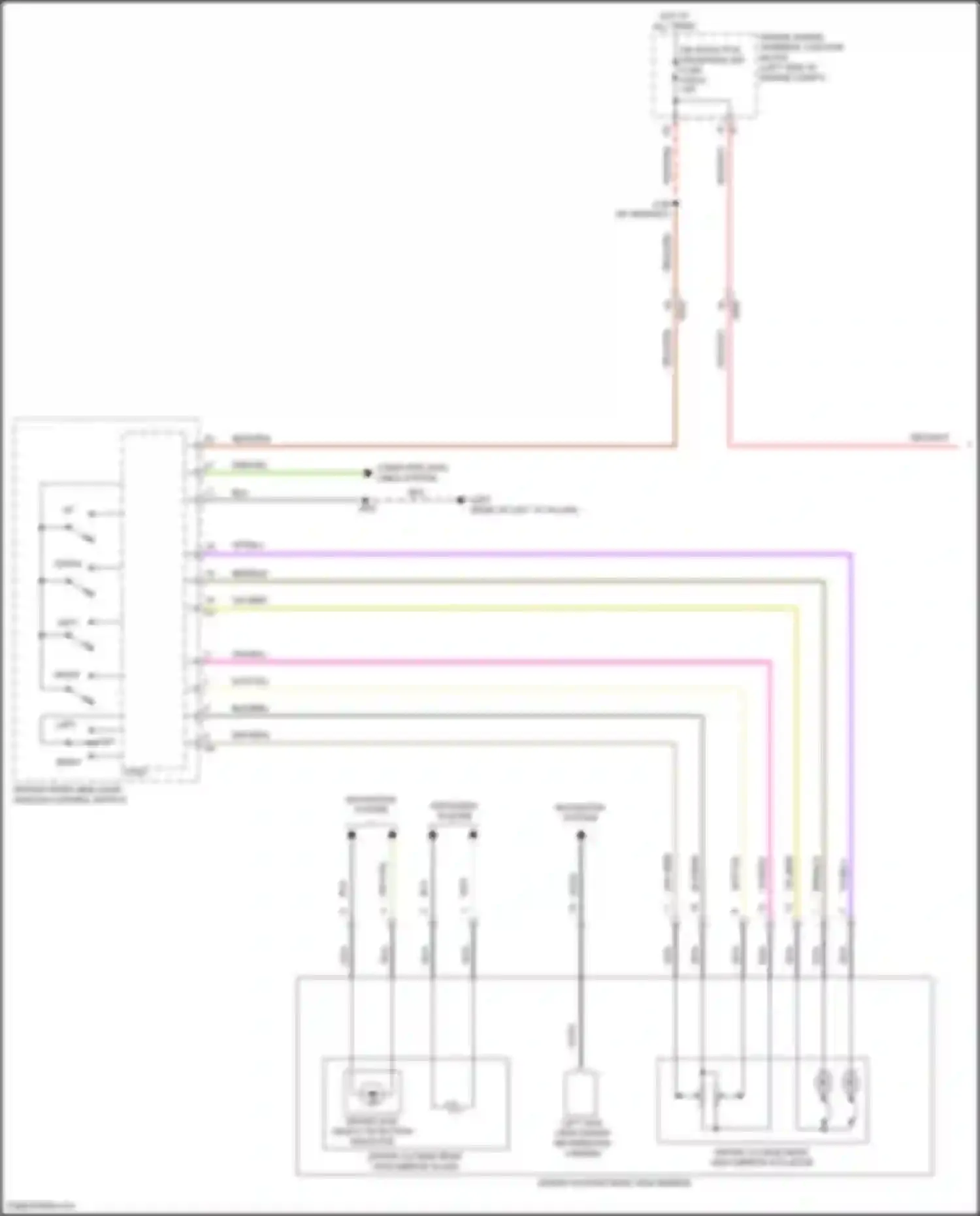 Wiring diagram driver outside rear view mirror actuator for Buick Envision II (2020-2024) (1 of 1)