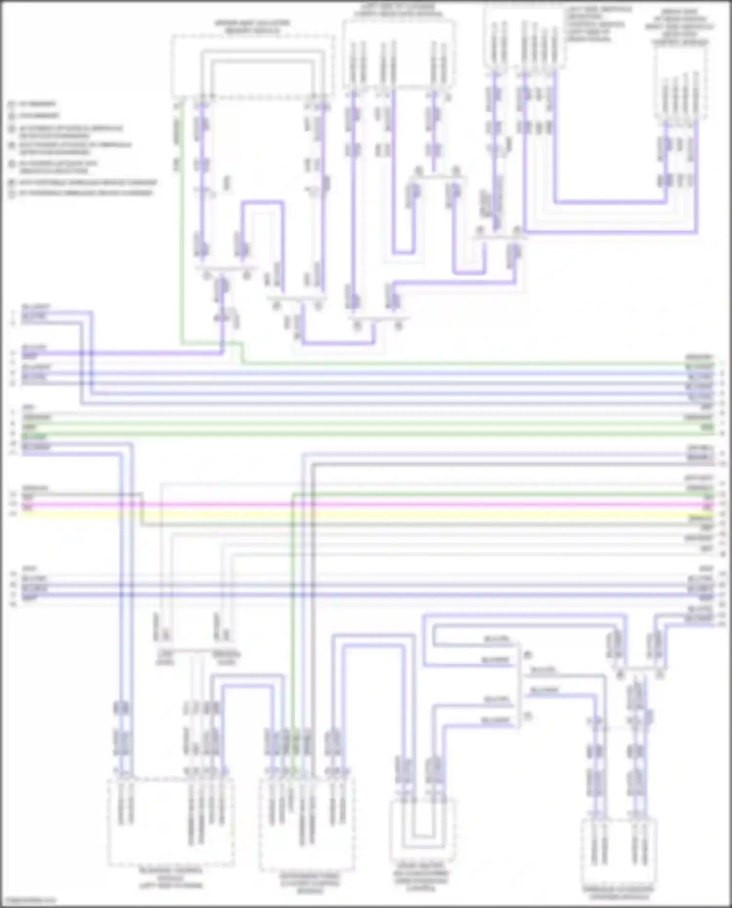 Wiring diagram driver seat adjuster memory module for Buick Envision II (2020-2024) (1 of 6)