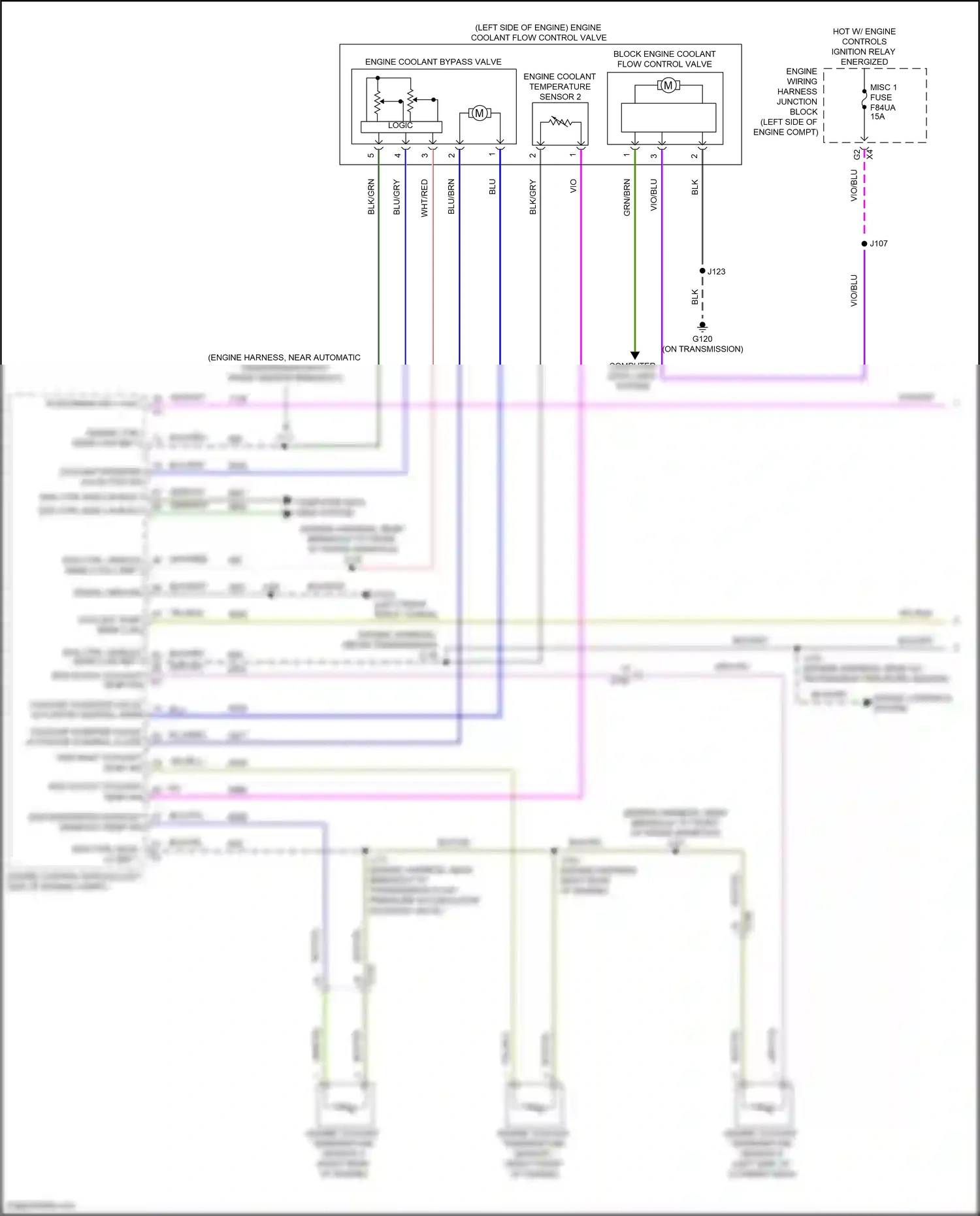 Buick Envision II (2020-2024) engine control module (left side of engine compt) wiring diagram  (5 of 13)