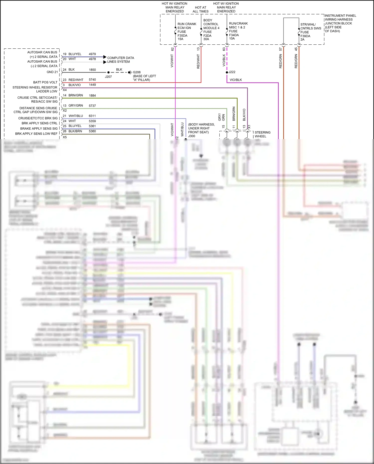 Buick Envision II (2020-2024) engine control module (left side of engine compt) wiring diagram  (6 of 13)