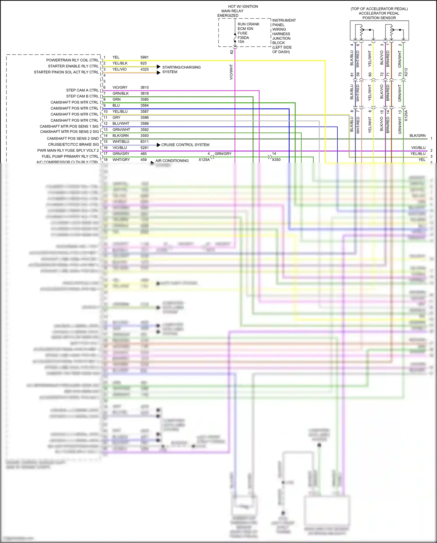 Buick Envision II (2020-2024) engine control module (left side of engine compt) wiring diagram  (12 of 13)