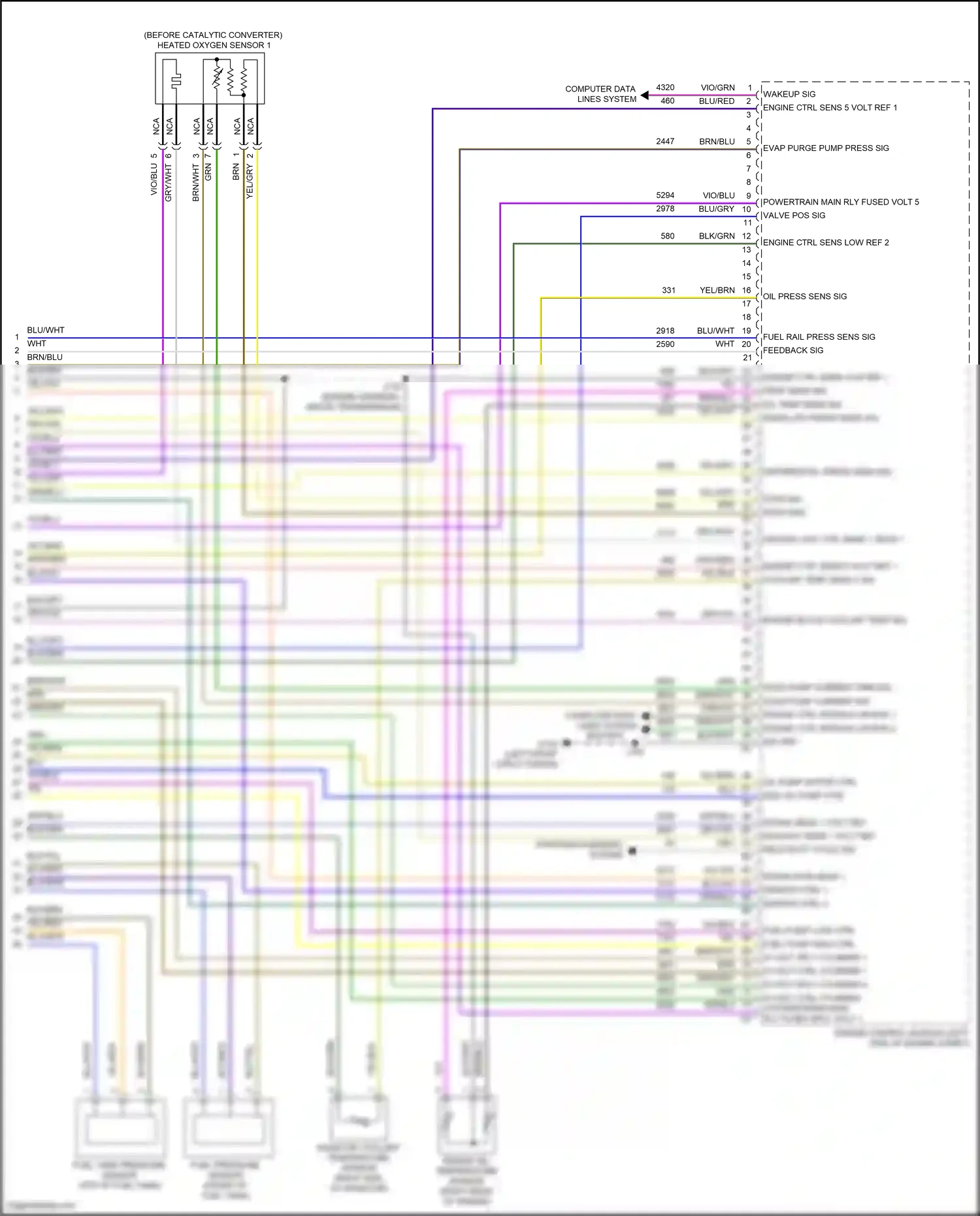Buick Envision II (2020-2024) engine control module (left side of engine compt) wiring diagram  (13 of 13)