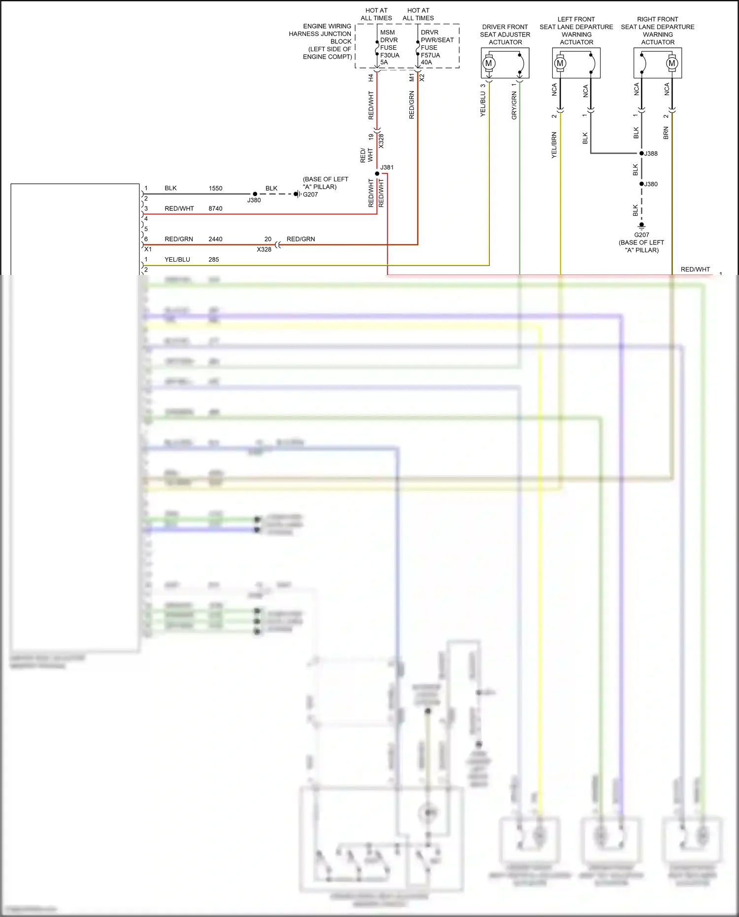 Buick Envision II (2020-2024) exit wiring diagram  (1 of 2)
