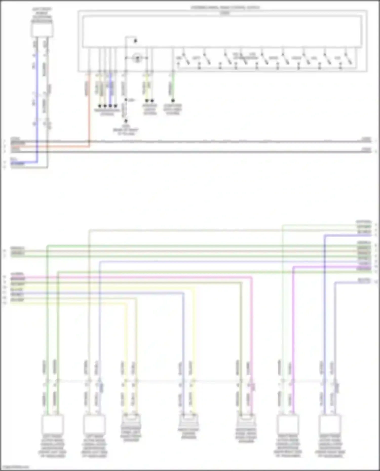 Wiring diagram left rear active noise cancellation microphone for Buick Envision II (2020-2024) (2 of 5)