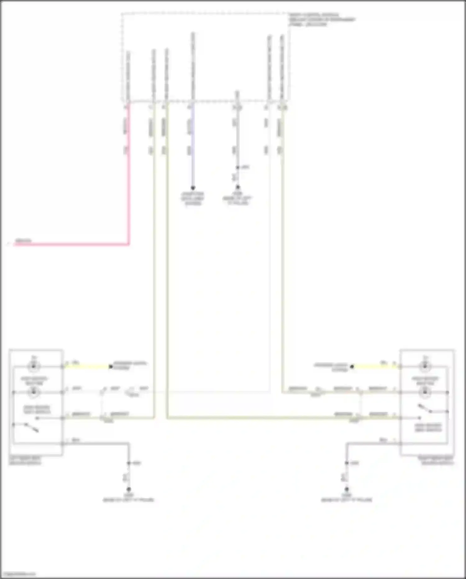 Wiring diagram left rear seat heater switch for Buick Envision II (2020-2024) (3 of 3)