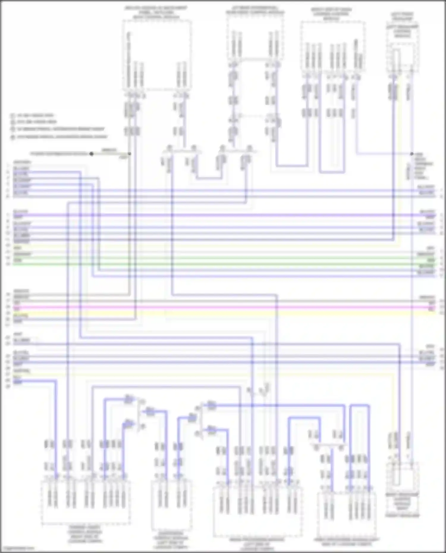 Wiring diagram parking assist control module for Buick Envision II (2020-2024) (1 of 3)
