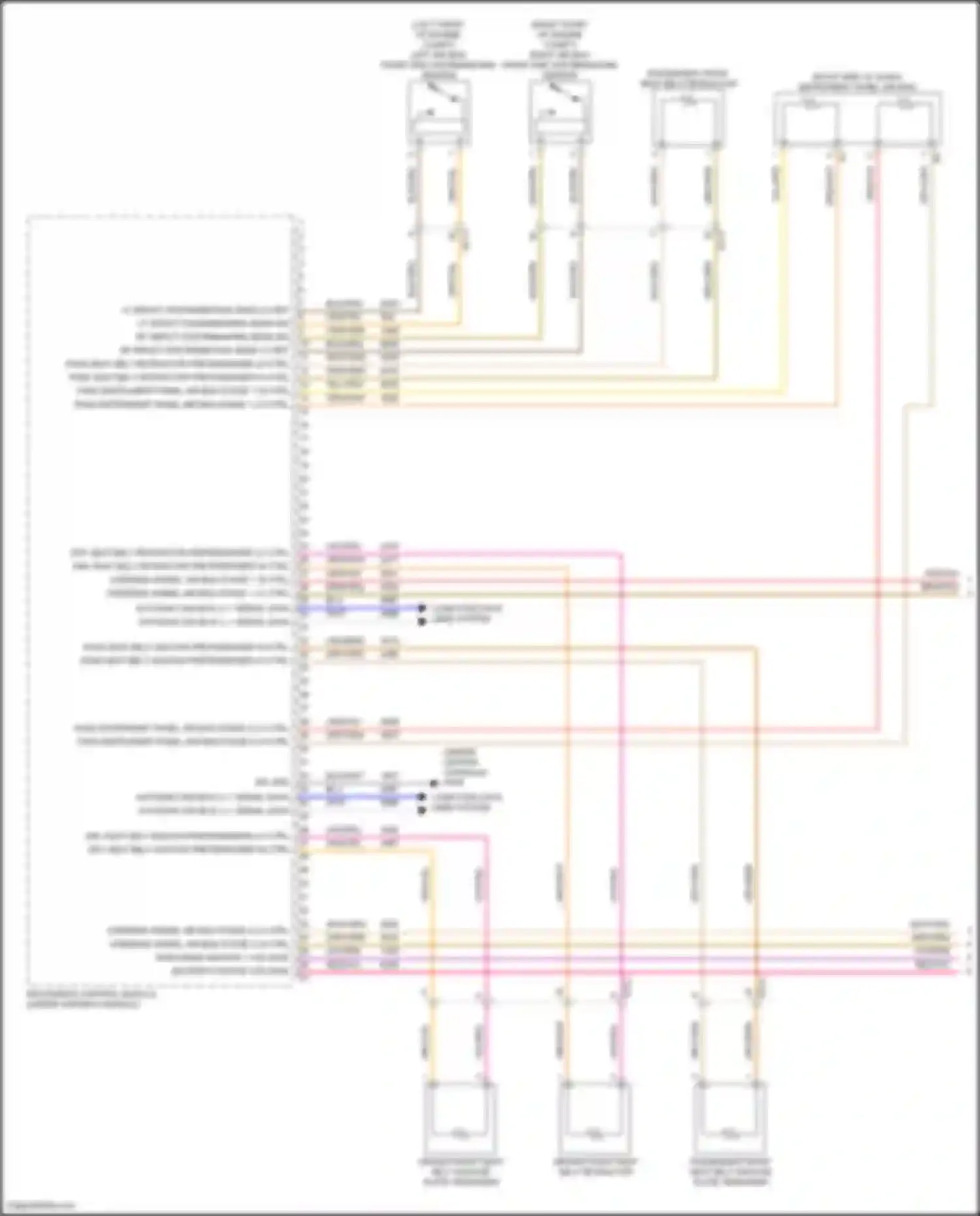 Wiring diagram pass seat belt anchor pretensioner hi ctrl for Buick Envision II (2020-2024) (1 of 1)