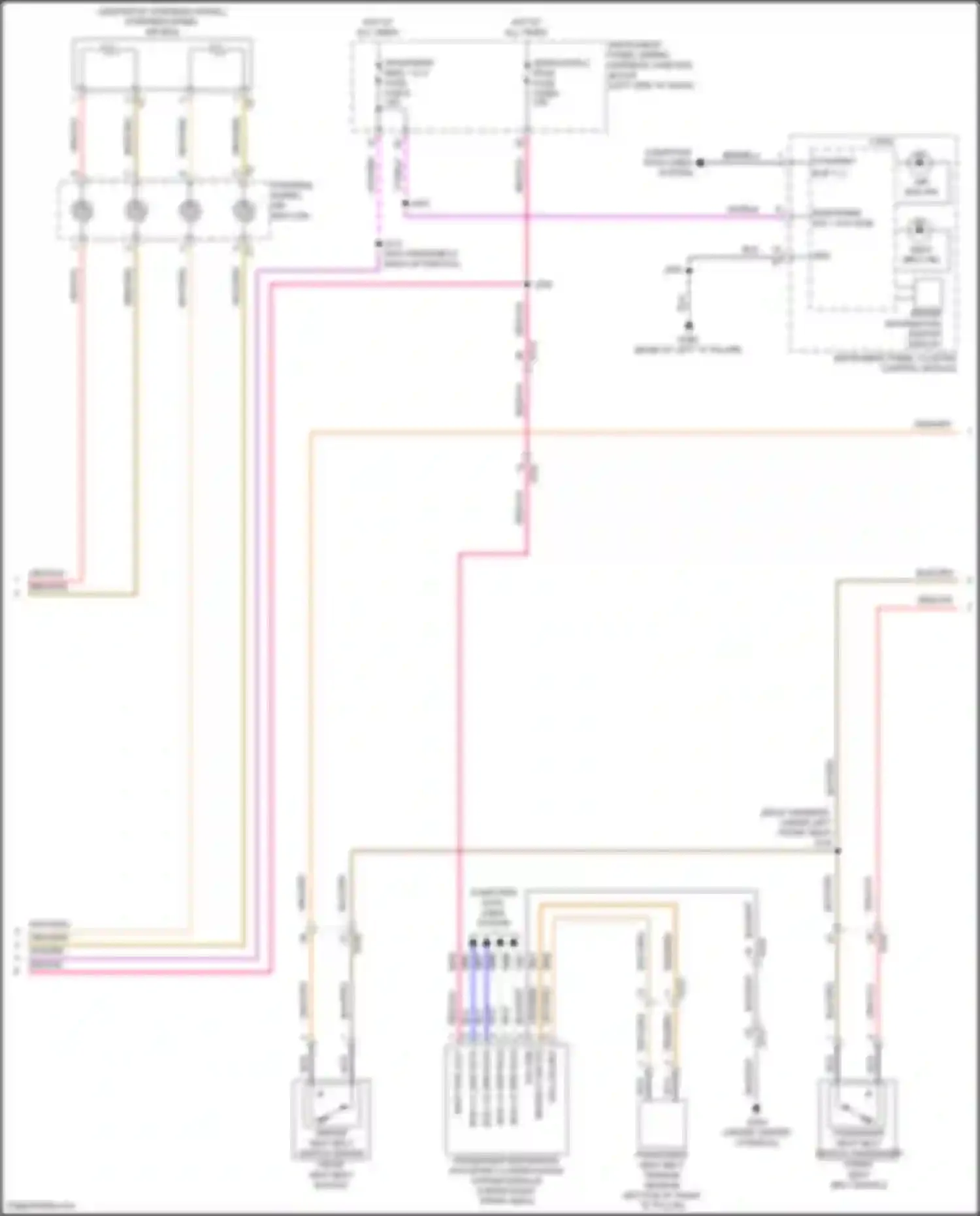 Wiring diagram passenger restraints occupant classification system module for Buick Envision II (2020-2024) (4 of 4)