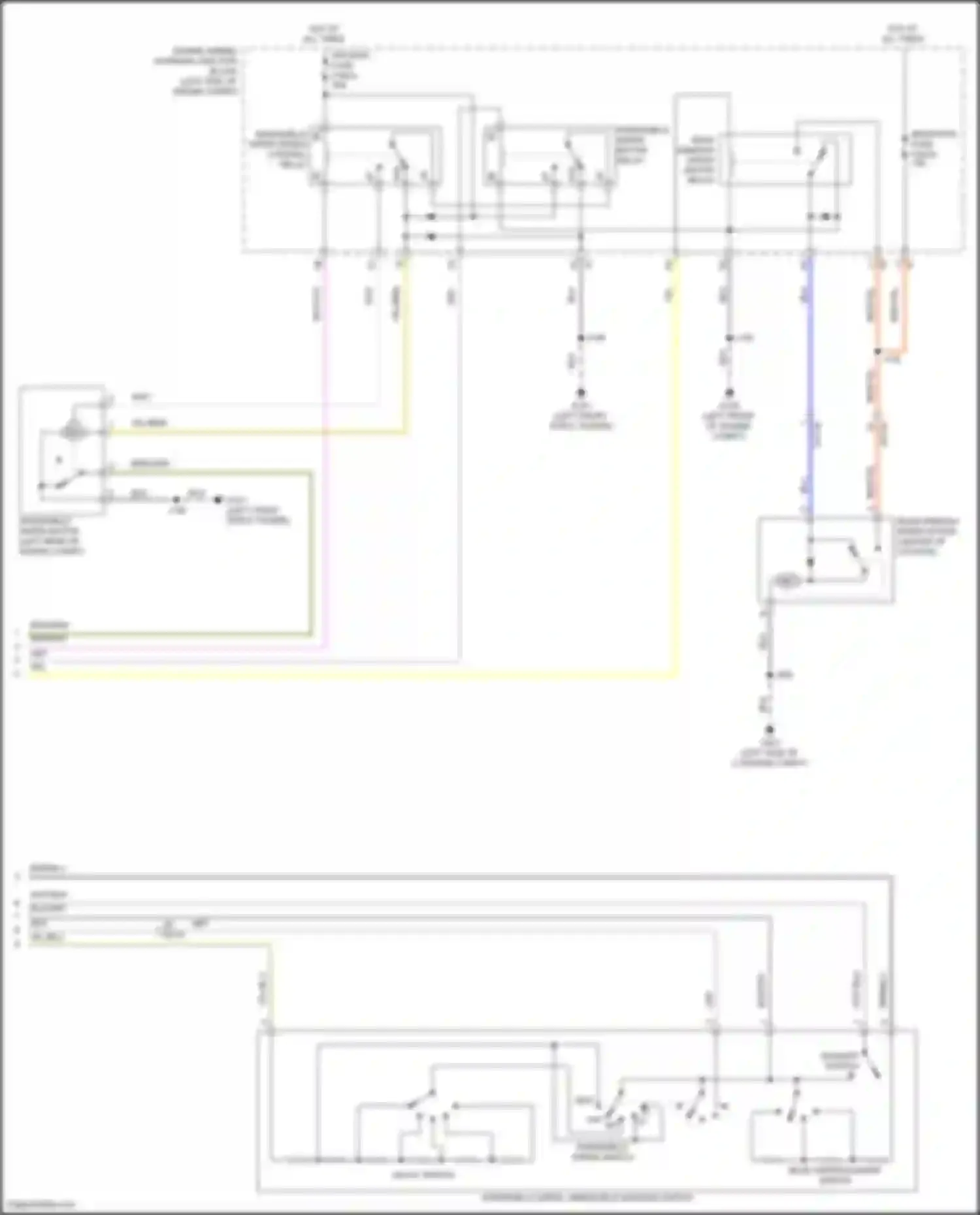 Wiring diagram rear wiper/washer switch for Buick Envision II (2020-2024) (1 of 1)