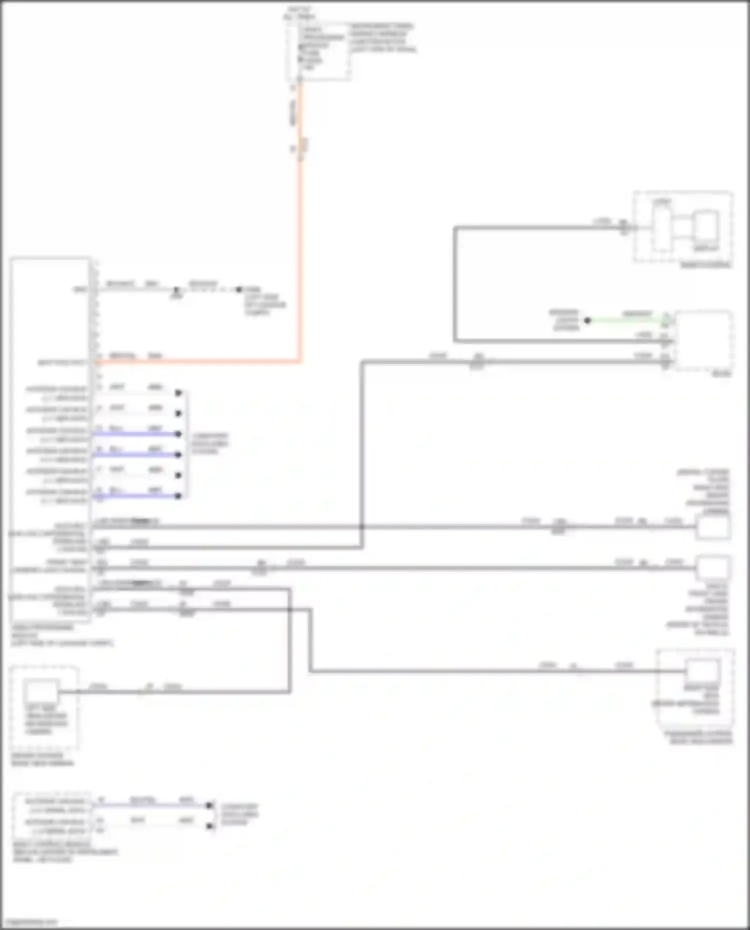 Wiring diagram right side view driver information camera for Buick Envision II (2020-2024) (1 of 2)