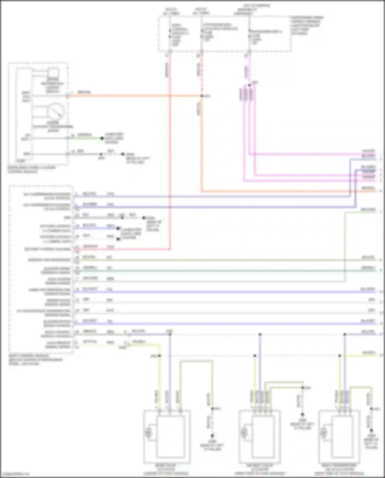 Wiring diagram right temperature valve actuator for Buick Envision II (2020-2024) (1 of 3)
