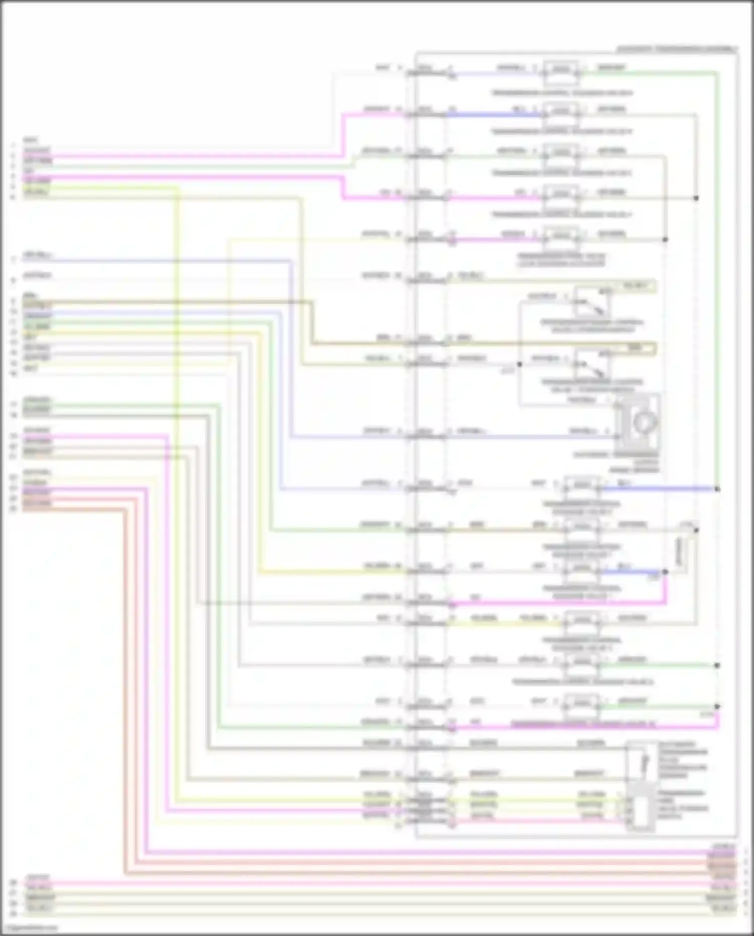 Wiring diagram transmission control solenoid valve 10 for Buick Envision II (2020-2024) (1 of 1)