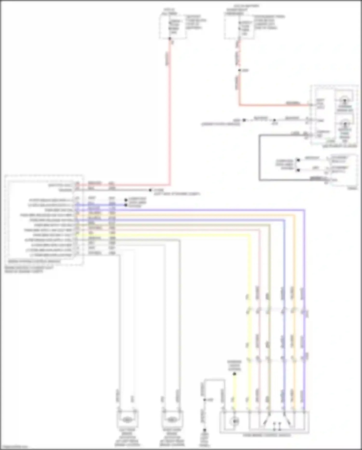 Envista Buick I (2022-2024): Park brake system circuit