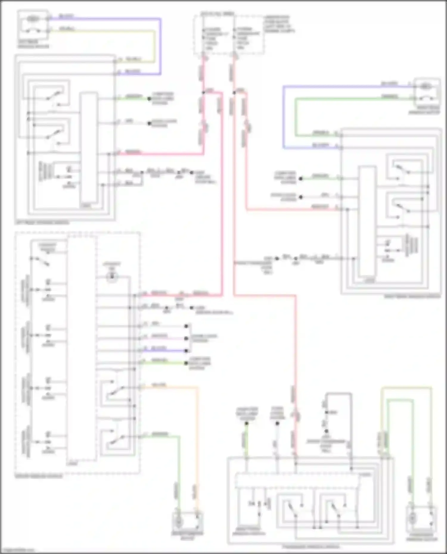 Wiring diagram door locks system for Buick Envista I (2022-2024) (1 of 1)