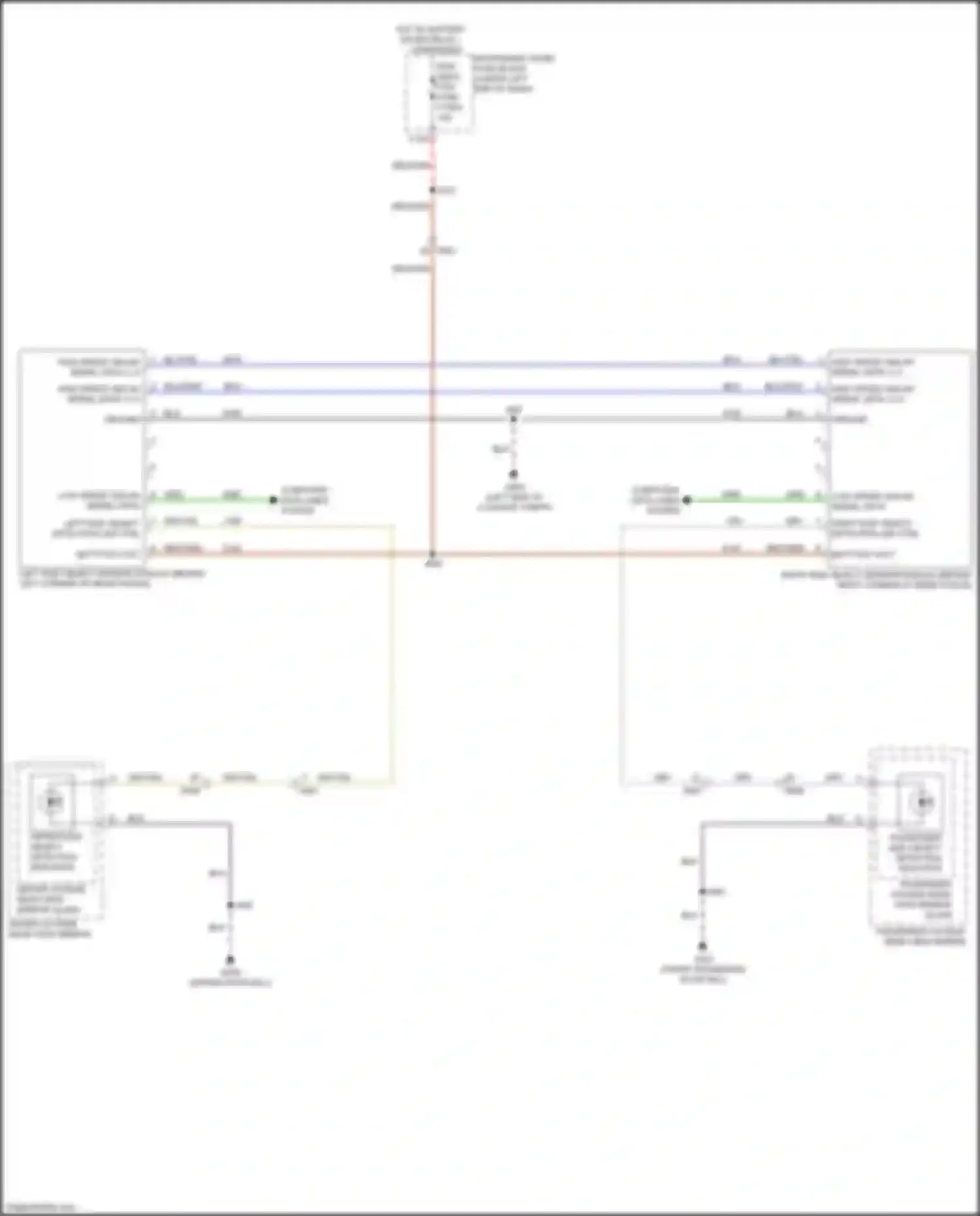 Wiring diagram driver side object detection indicator for Buick Envista I (2022-2024) (1 of 2)