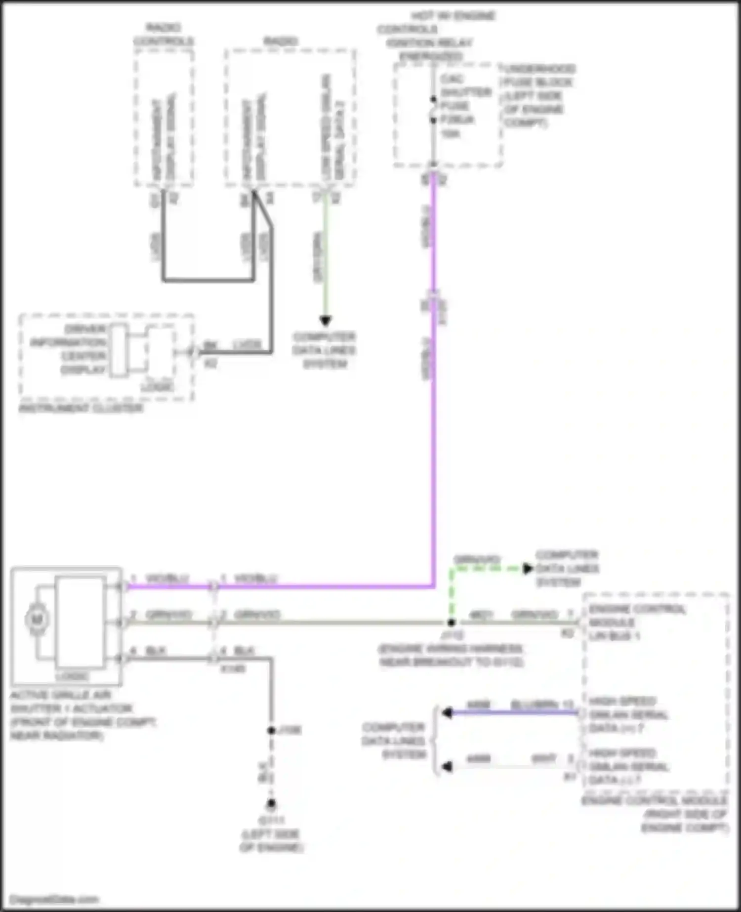 Wiring diagram blu/brn for Buick Envista I (2022-2024)