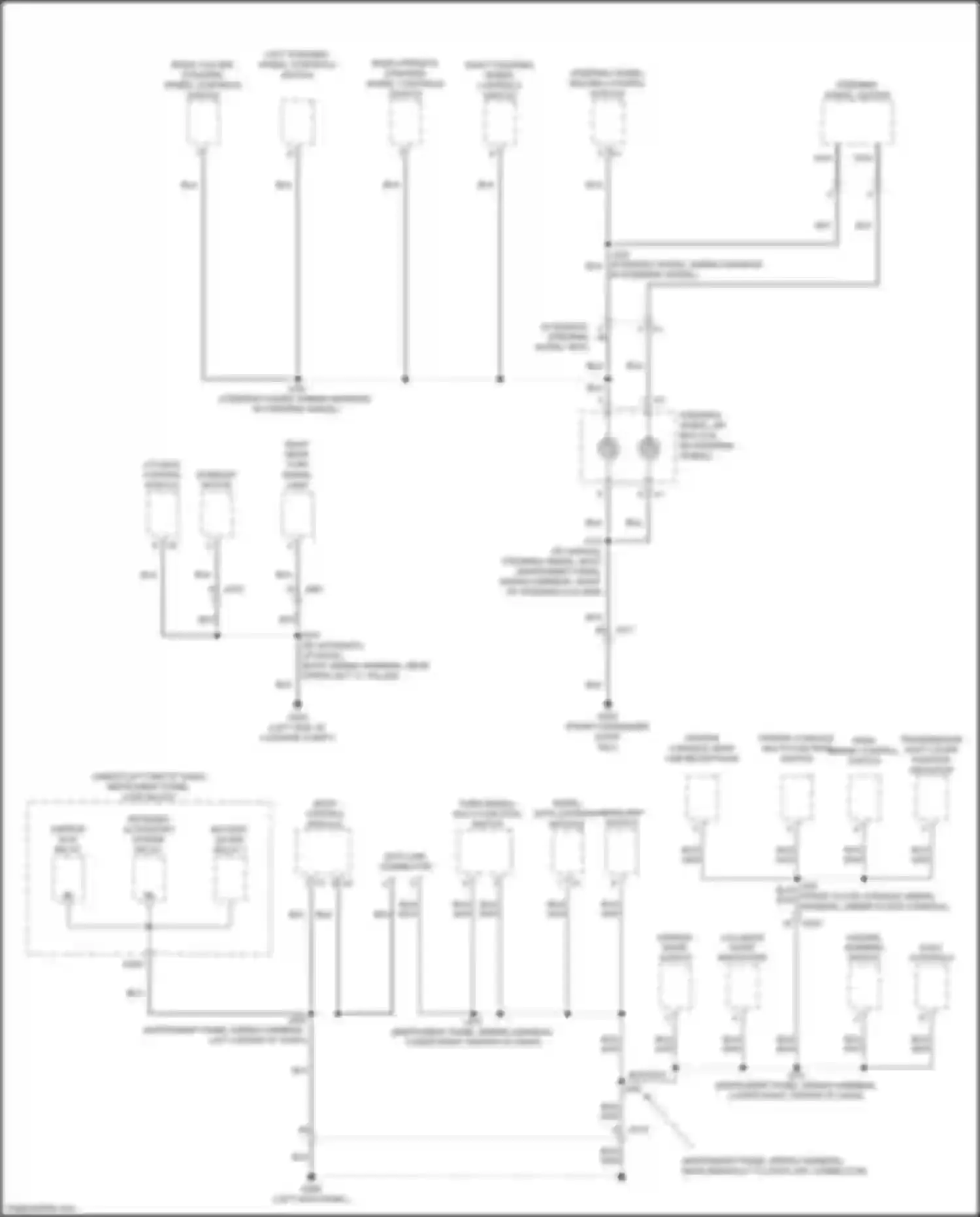 Wiring diagram left steering wheel controls switch for Buick Envista I (2022-2024) (2 of 4)