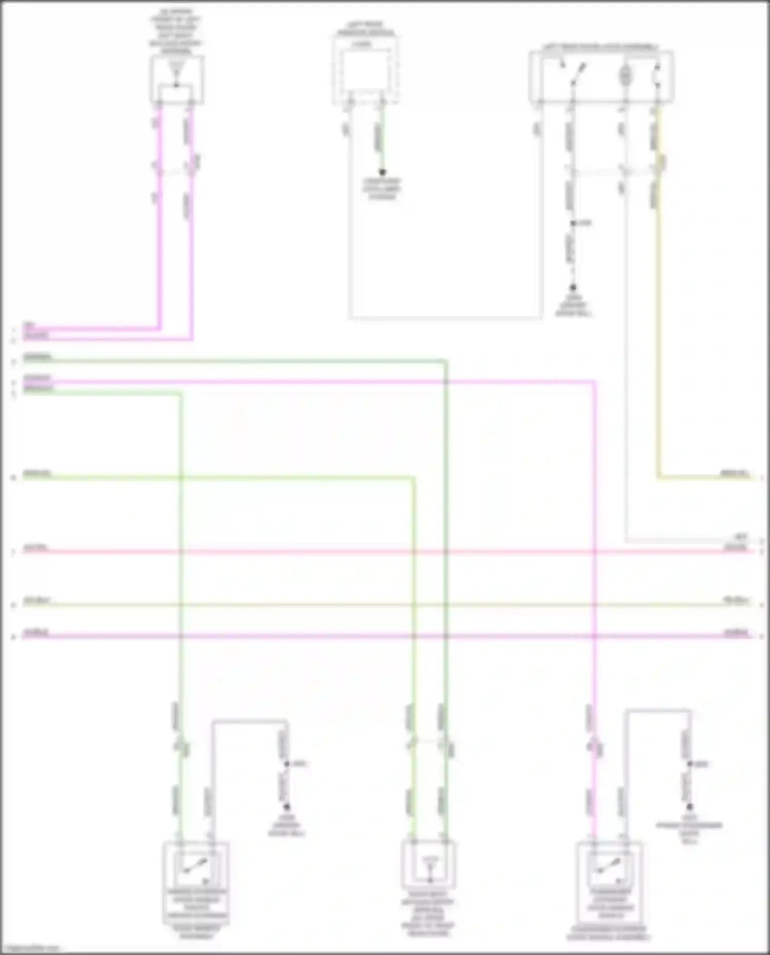 Wiring diagram left rear window switch for Buick Envista I (2022-2024)