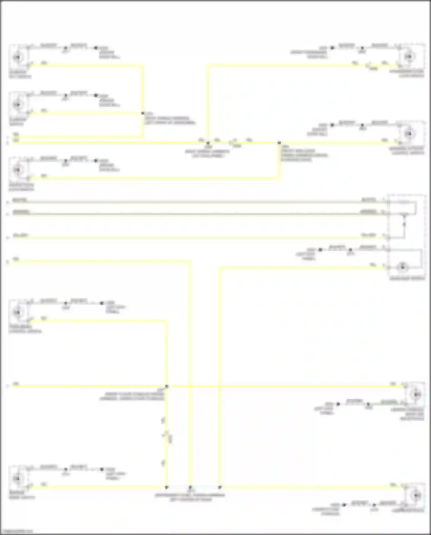 Wiring diagram passenger door lock switch for Buick Envista I (2022-2024) (3 of 4)