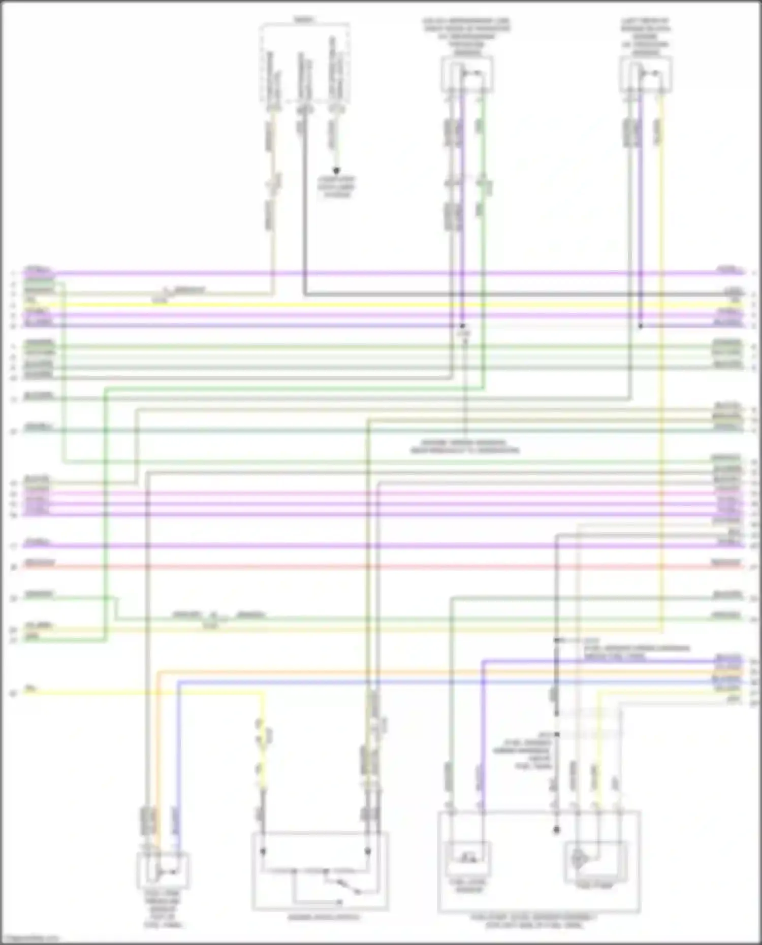 Wiring diagram fuel level sensor for Buick Envista I (2022-2024)