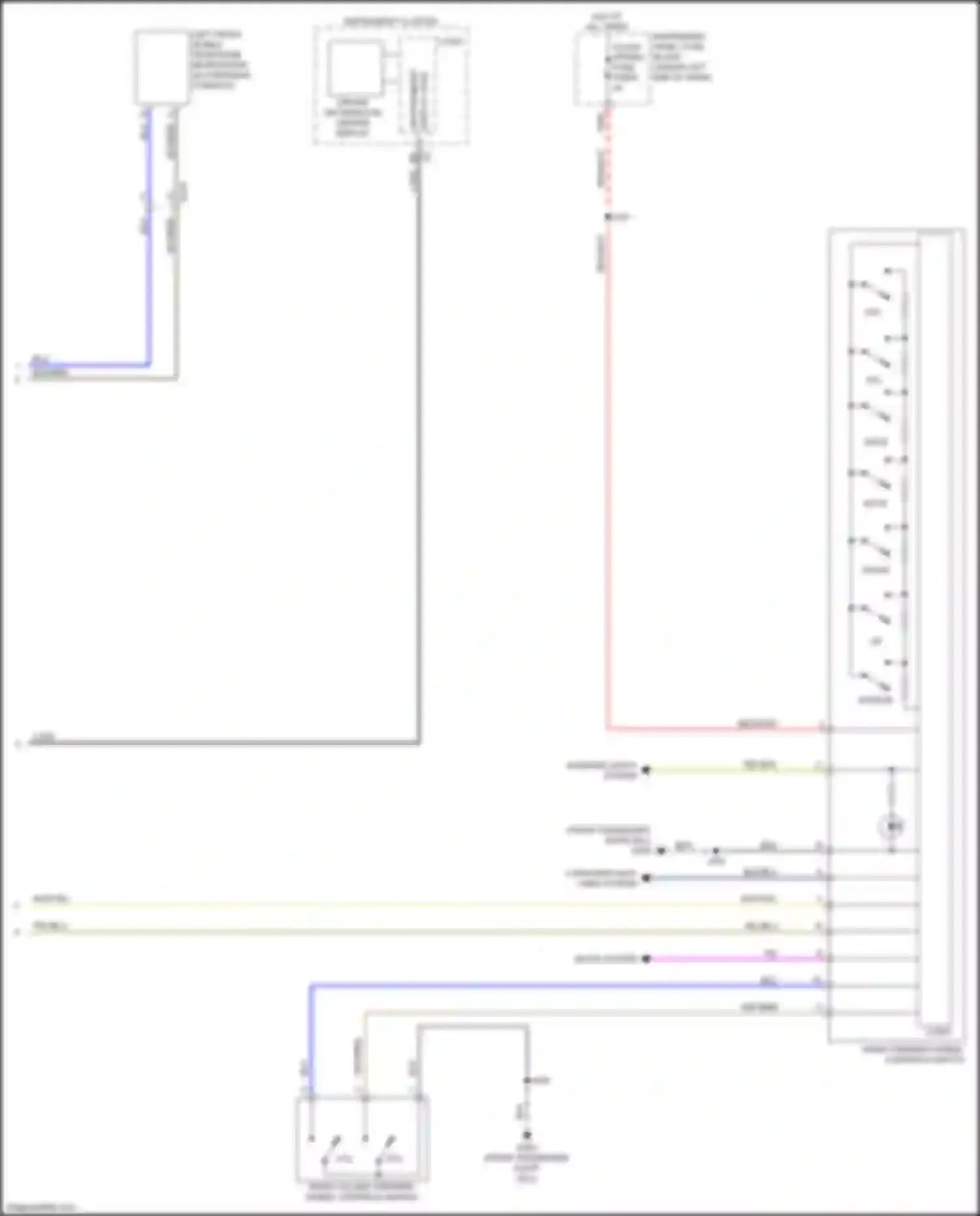 Wiring diagram right steering wheel controls switch for Buick Envista I (2022-2024) (4 of 6)