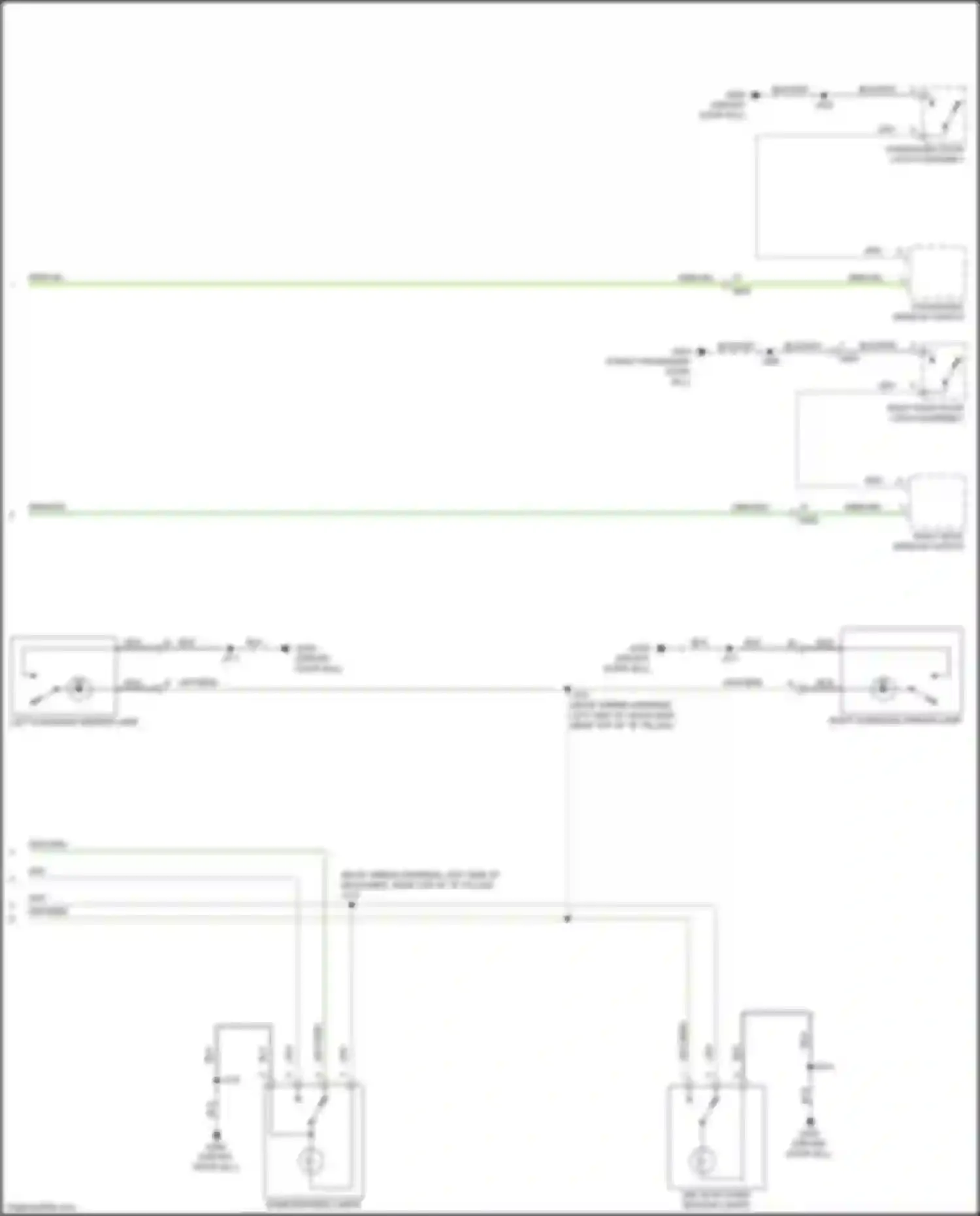 Wiring diagram dome/reading lamps for Buick Envista I (2022-2024)