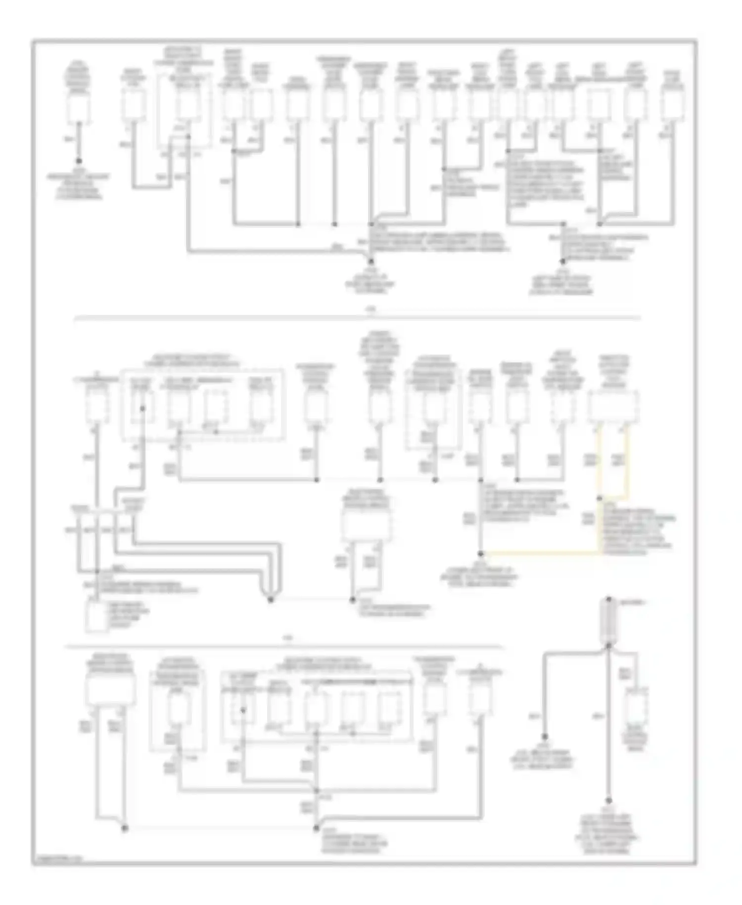 LaCrosse Buick I (2004-2009): Ground distribution circuit (1 of 3)
