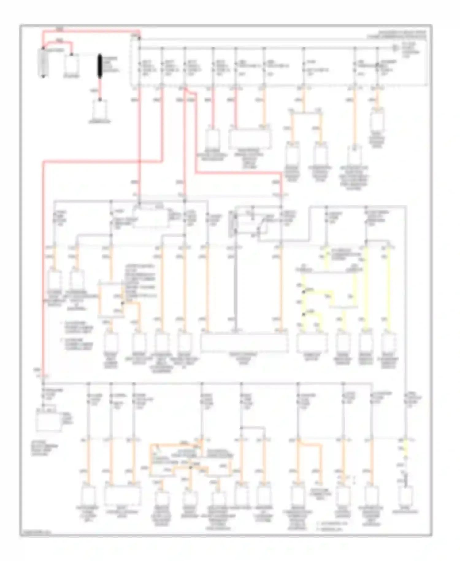 LaCrosse Buick I (2004-2009): Power distribution circuit (1 of 4)