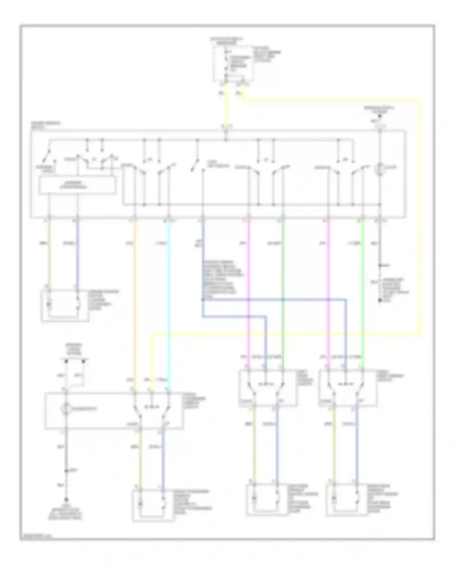 LaCrosse Buick I (2004-2009): Power windows circuit