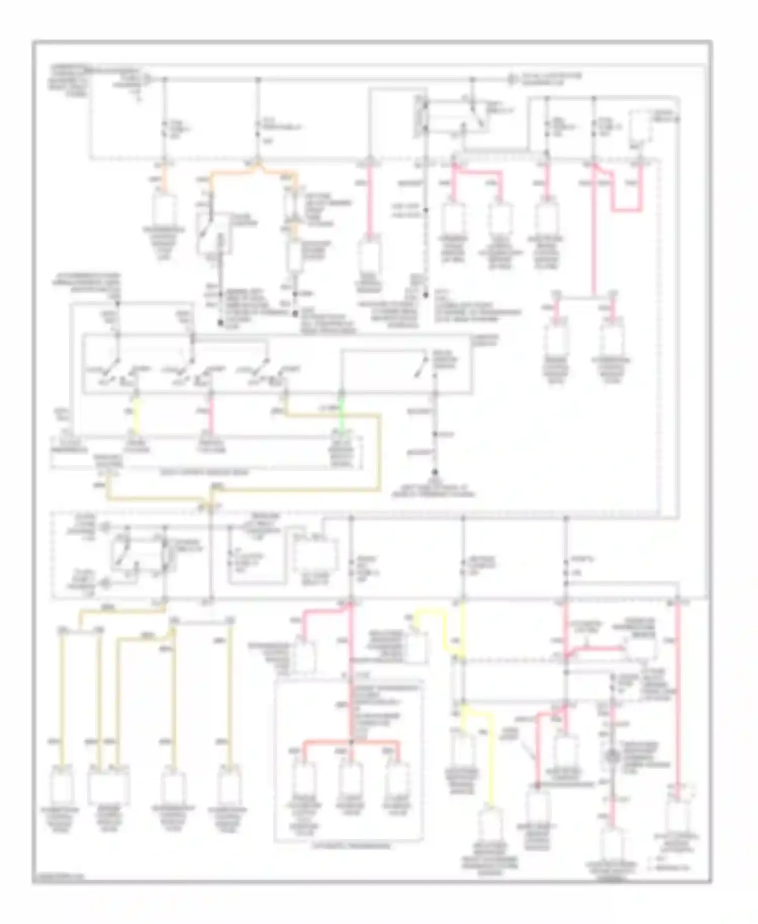 Wiring diagram automatic transmission for Buick LaCrosse I (2004-2009) (7 of 8)